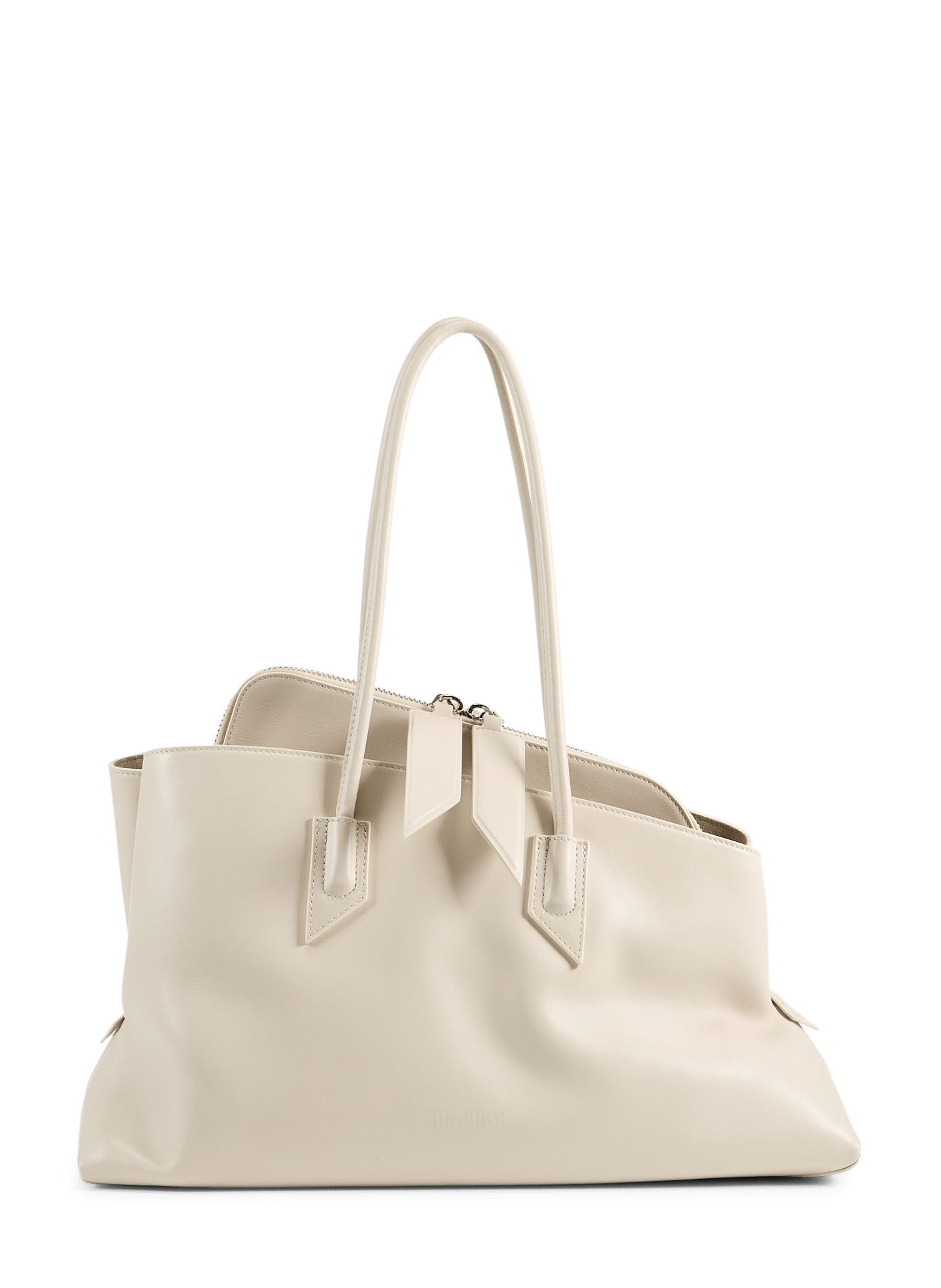 Sac à main La Passeggiata Medium en cuir de veau THE ATTICO Blanc