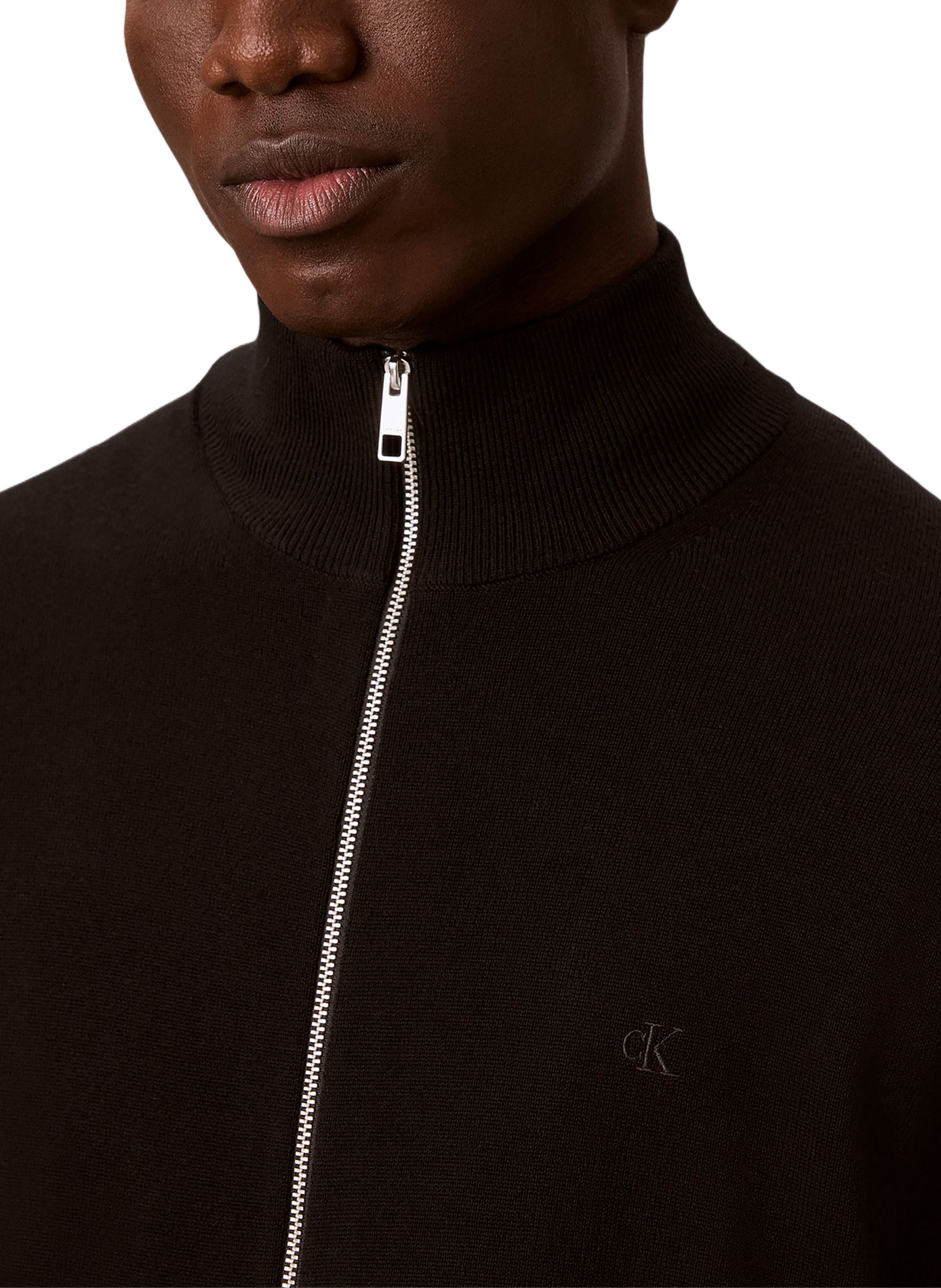 Wool high-neck jumper CALVIN KLEIN Black
