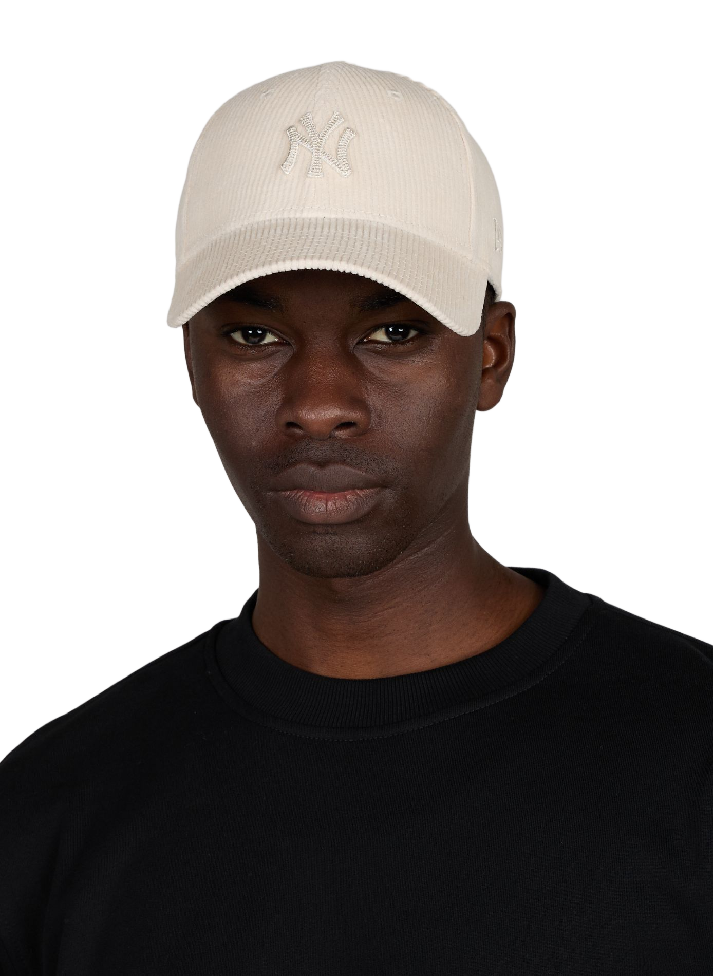 Ribbed cotton cap with embroidered logo NEW ERA Beige
