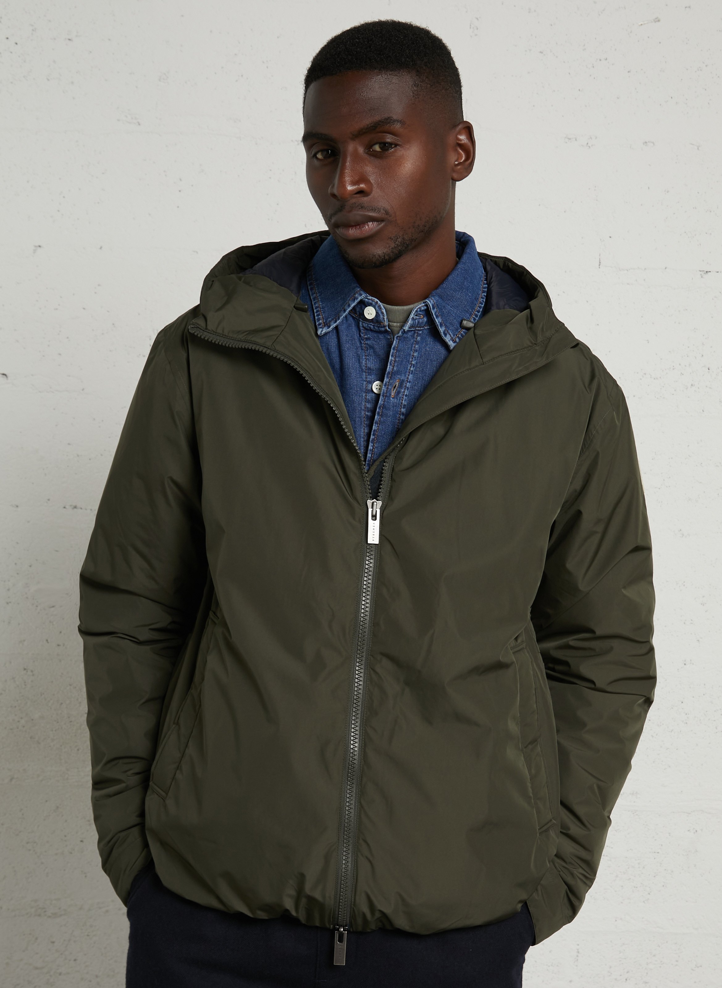 Oversized gewatteerde jas met capuchon Puigmal PYRENEX Kaki