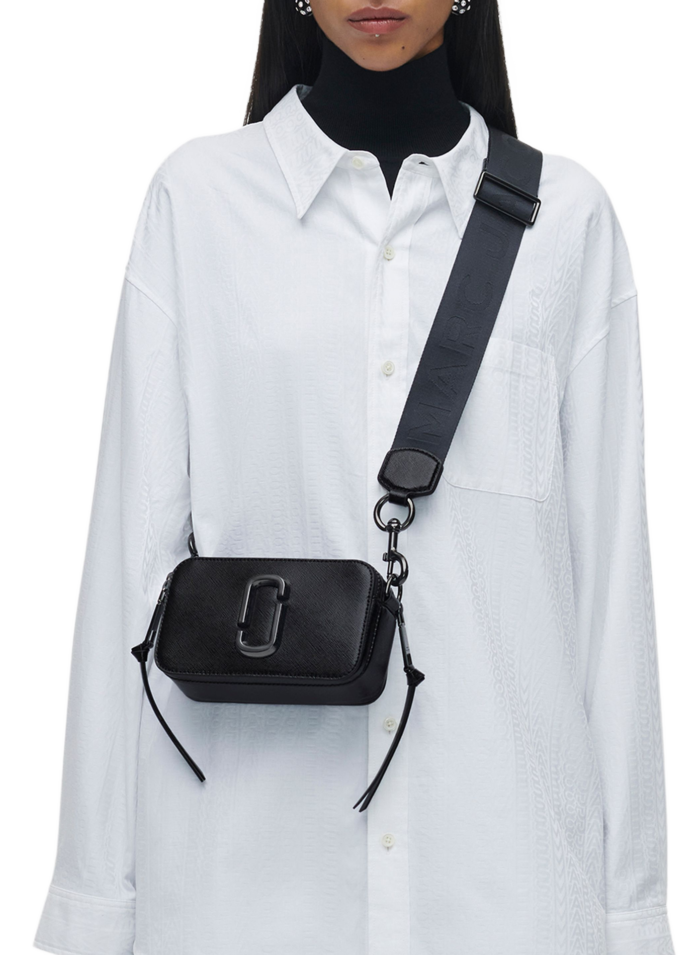 Die Snapshot Ledertasche MARC JACOBS Schwarz