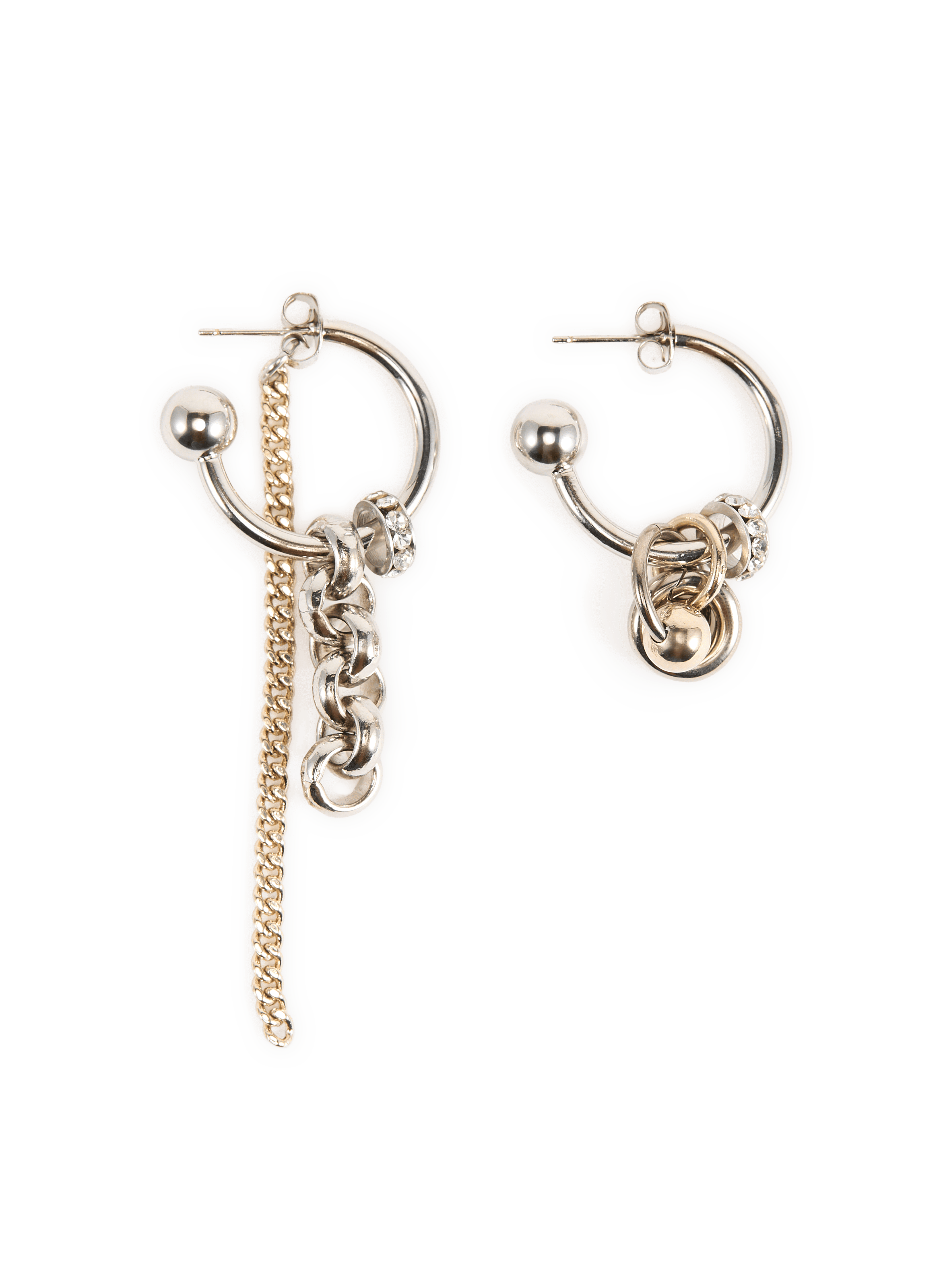 Ohrring-Ringe JUSTINE CLENQUET Silber