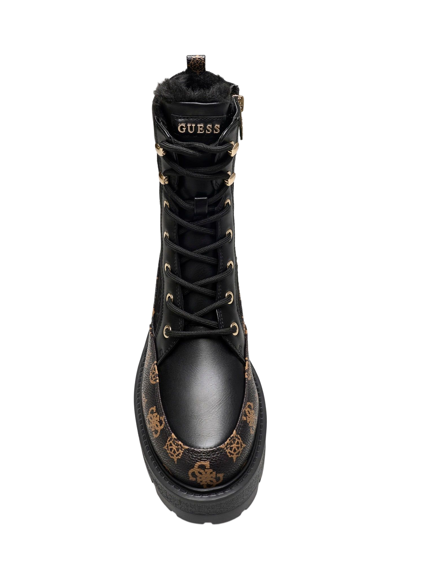 Logo lace-up ankle boots GUESS Black