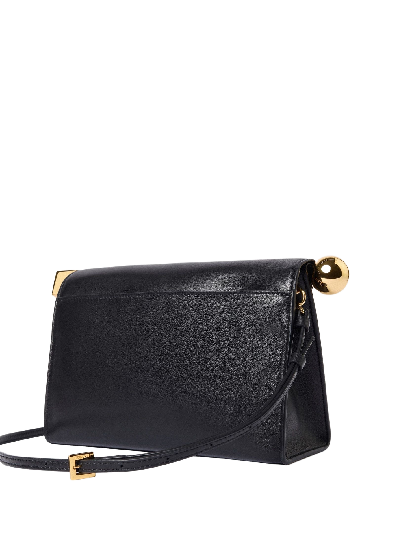 Le sac Rond Carré en cuir d'agneau JACQUEMUS Black