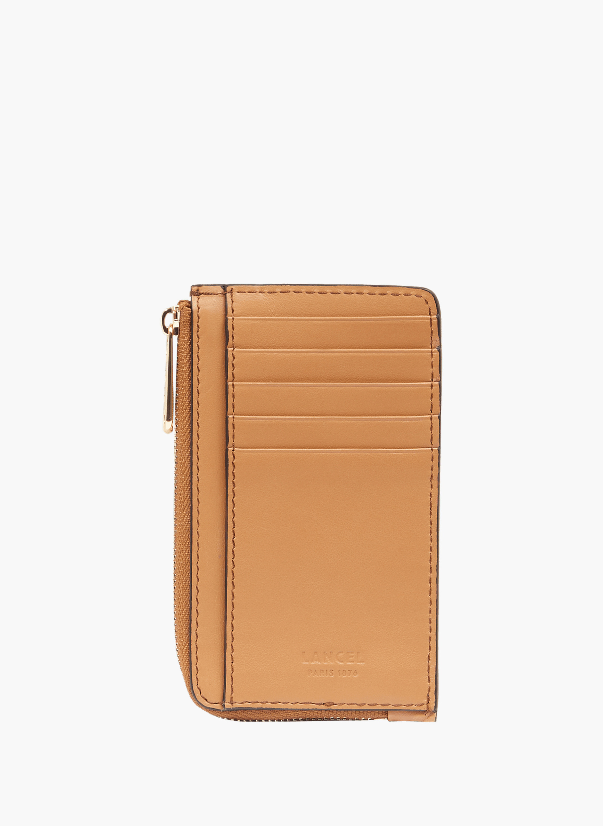 Lancel Angele kaarthouder van glad runderleer LANCEL Beige