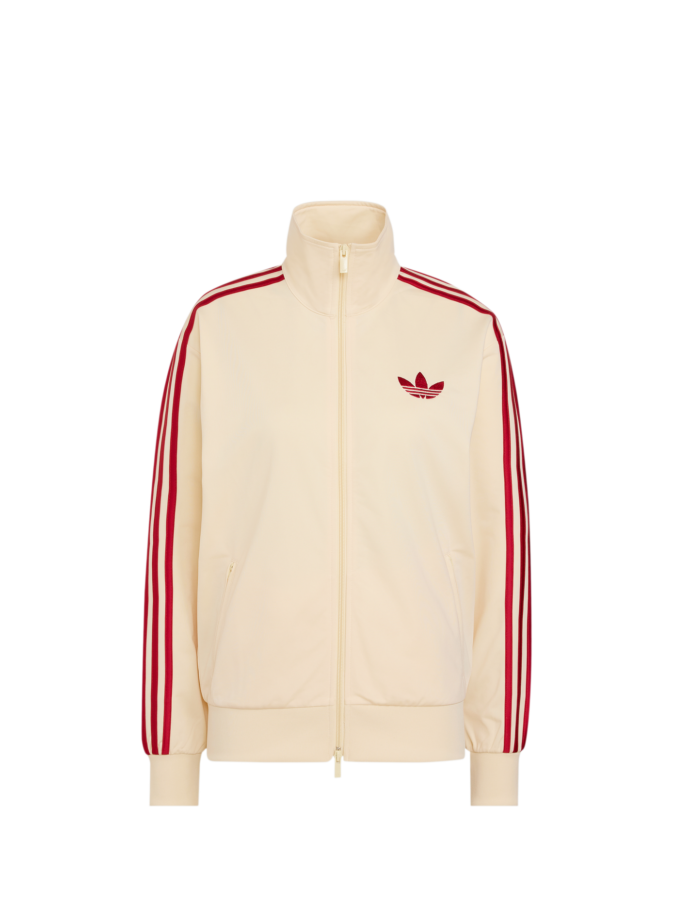 Veste de survêtement à col montant  ADIDAS Beige