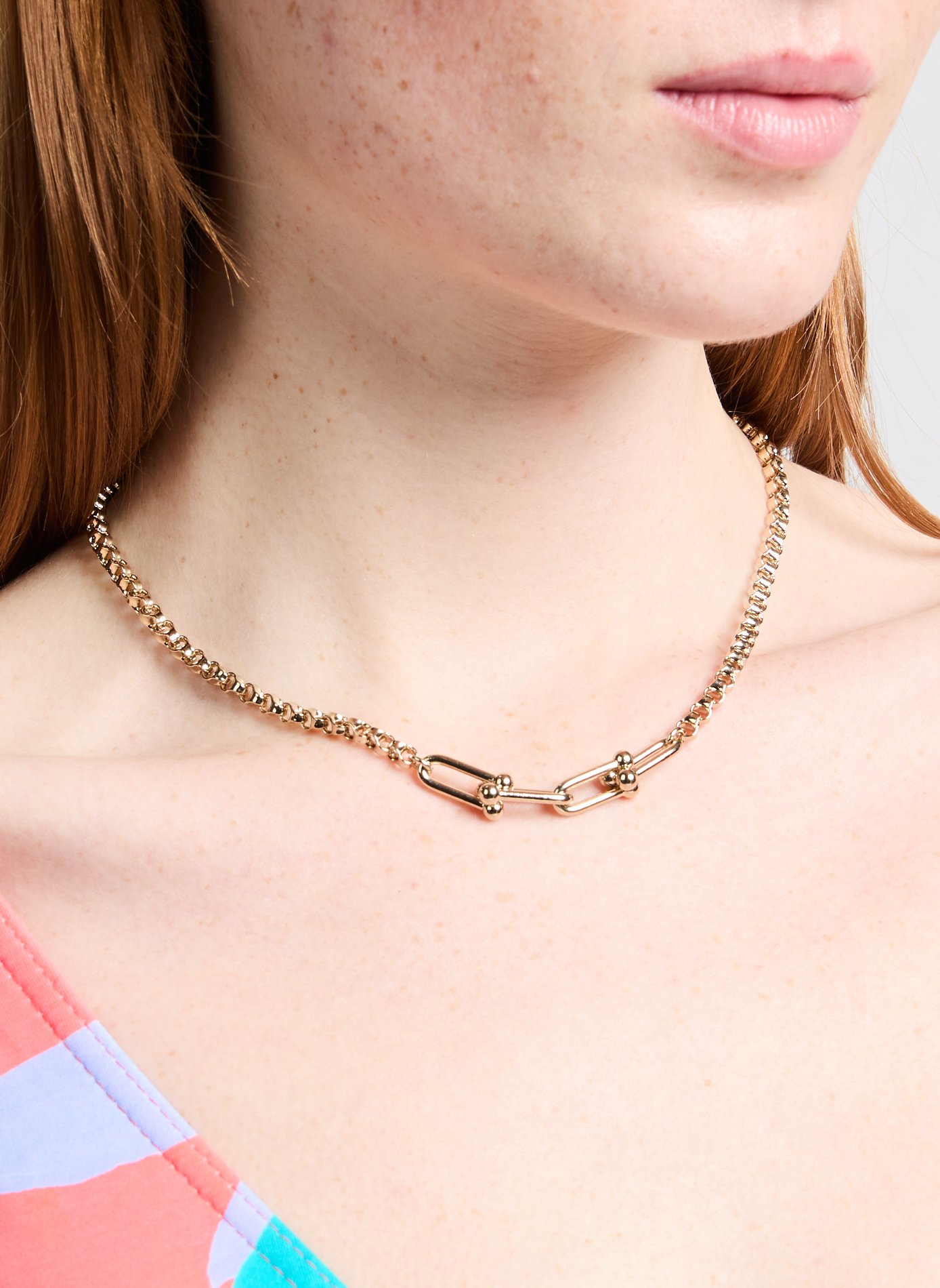 Collier chaîne Hanel JUSTINE CLENQUET Doré