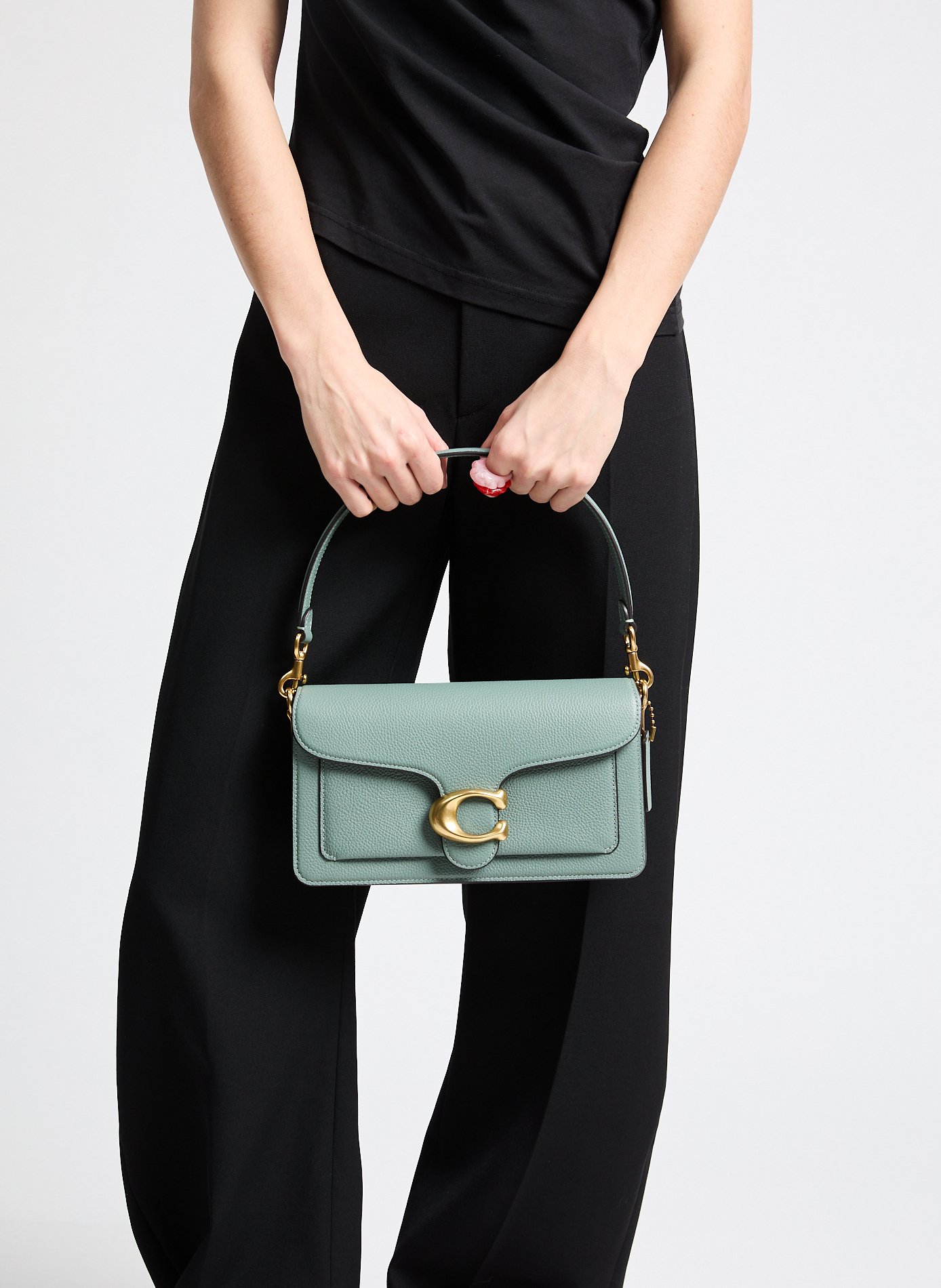 Tabby grained leather bag COACH