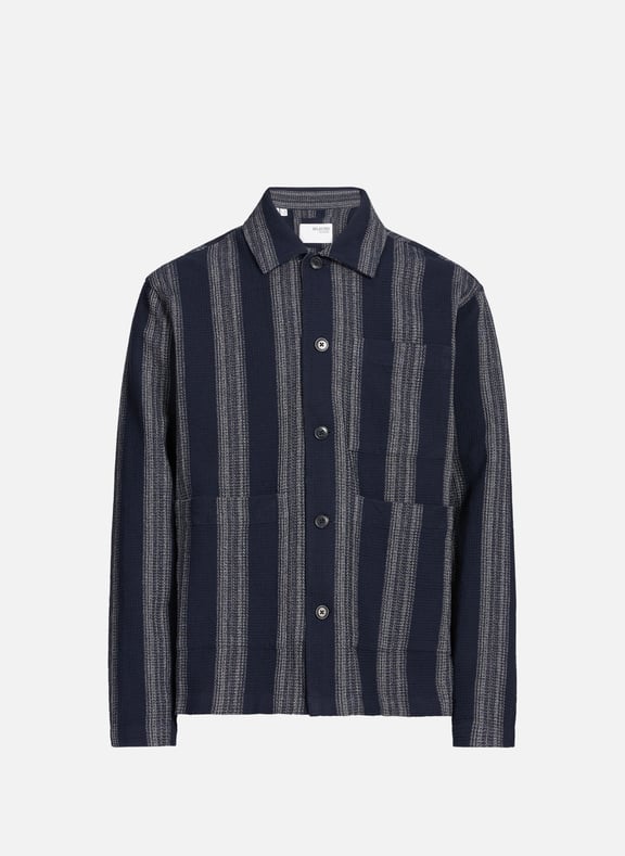 Chemise à rayures en coton Bleu by SELECTED SELECTED Chemise à rayures en coton Bleu