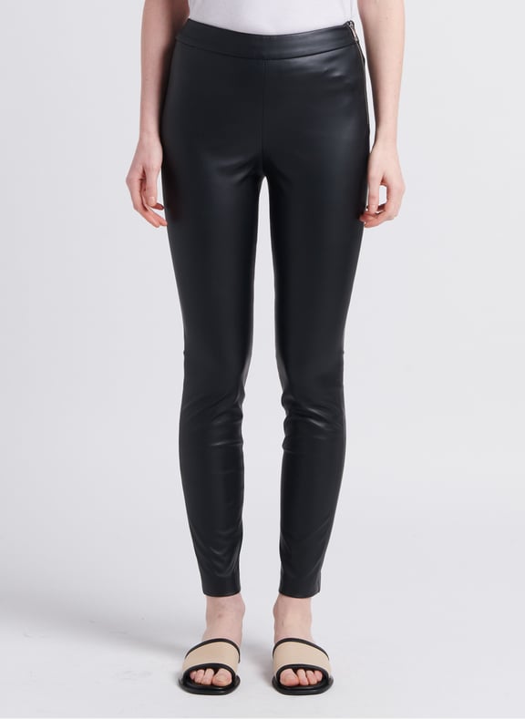Pantalon droit effet cuir Noir by BOSS BOSS Pantalon droit effet cuir Noir