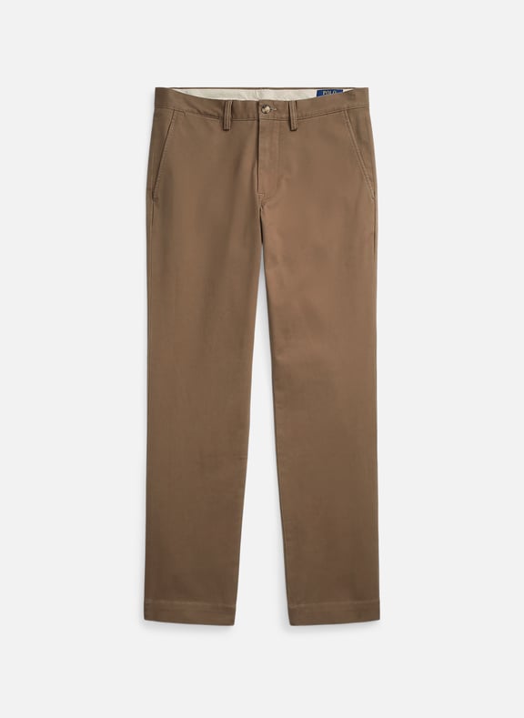 Pantalon chino slim en coton stretch Beige by POLO RALPH LAUREN POLO RALPH LAUREN Pantalon chino slim en coton stretch Beige