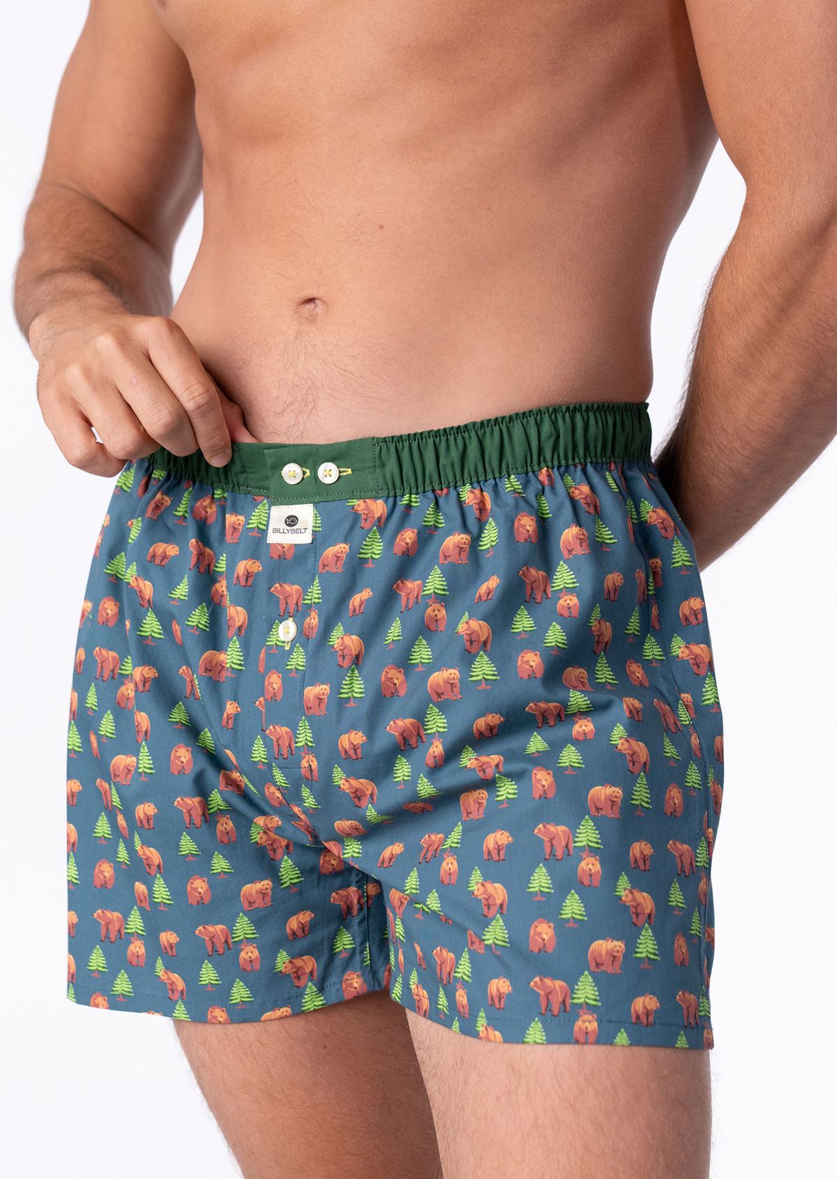 Caleçon en coton biologique BILLYBELT Vert