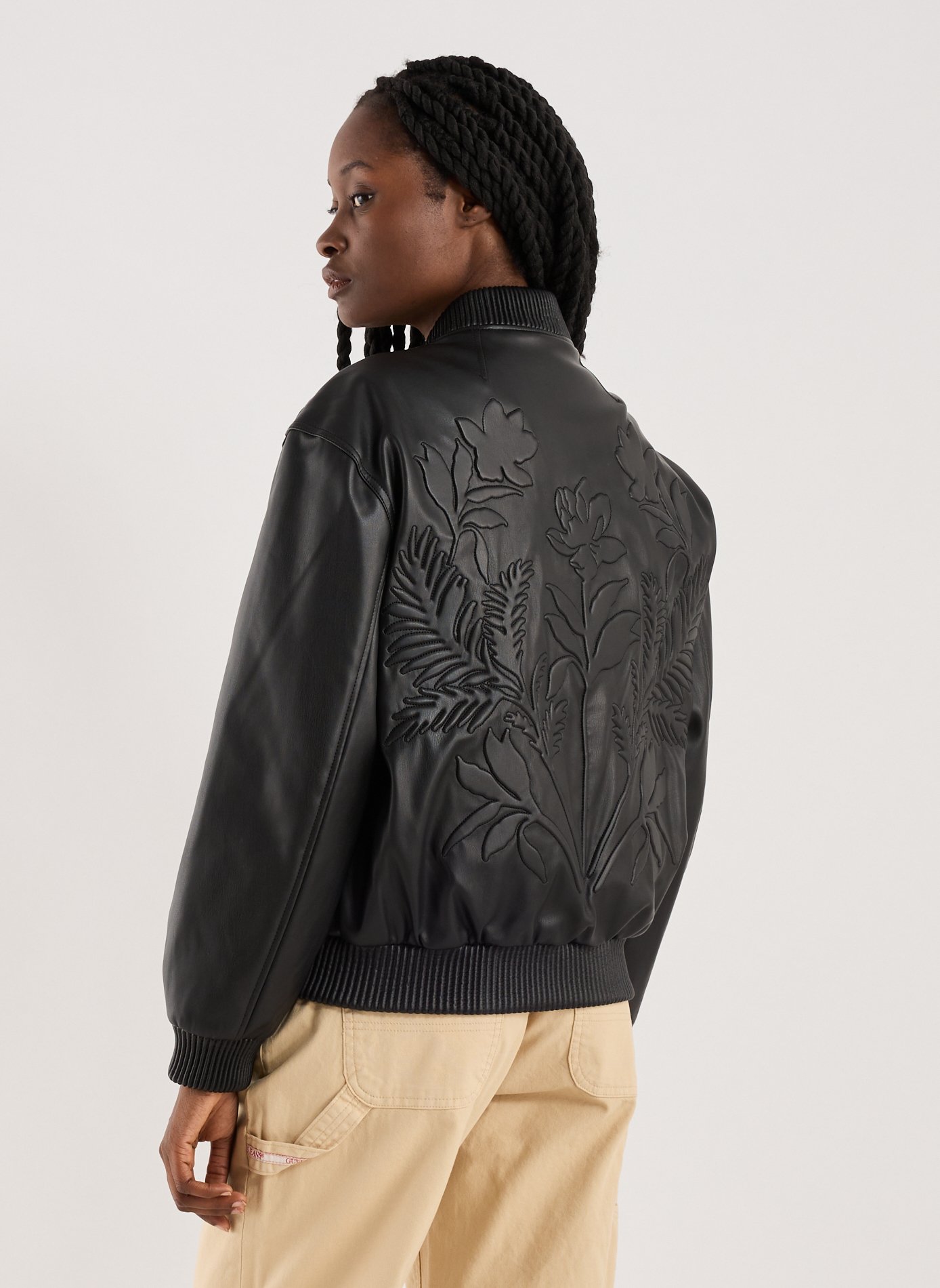 Blouson à relief GUESS Noir
