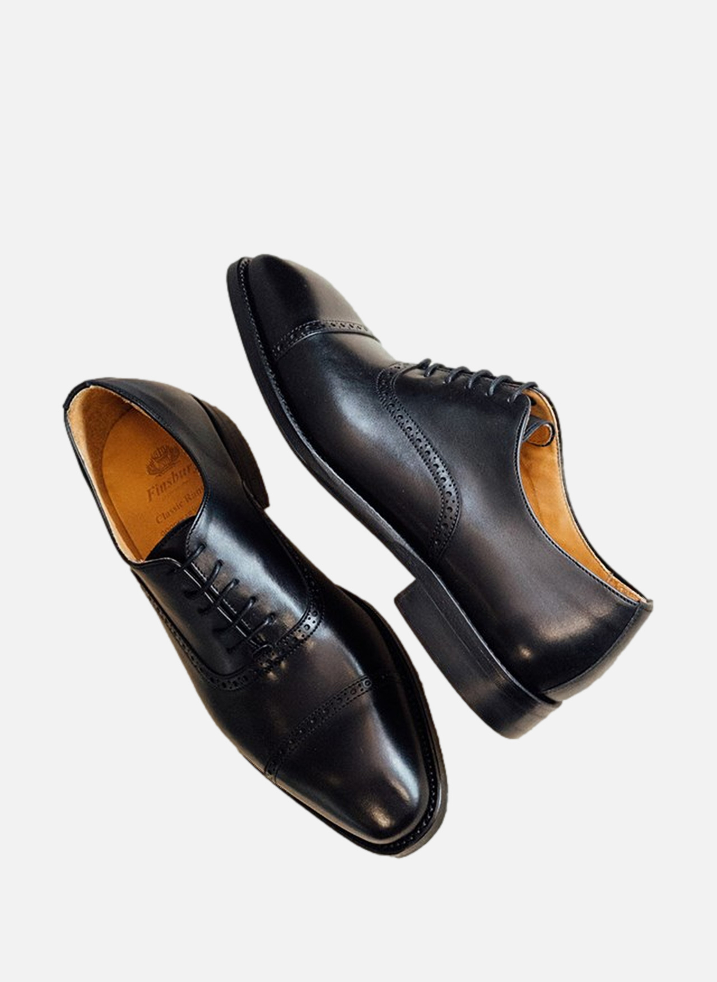 Richelieu cuir balmoral FINSBURY Noir