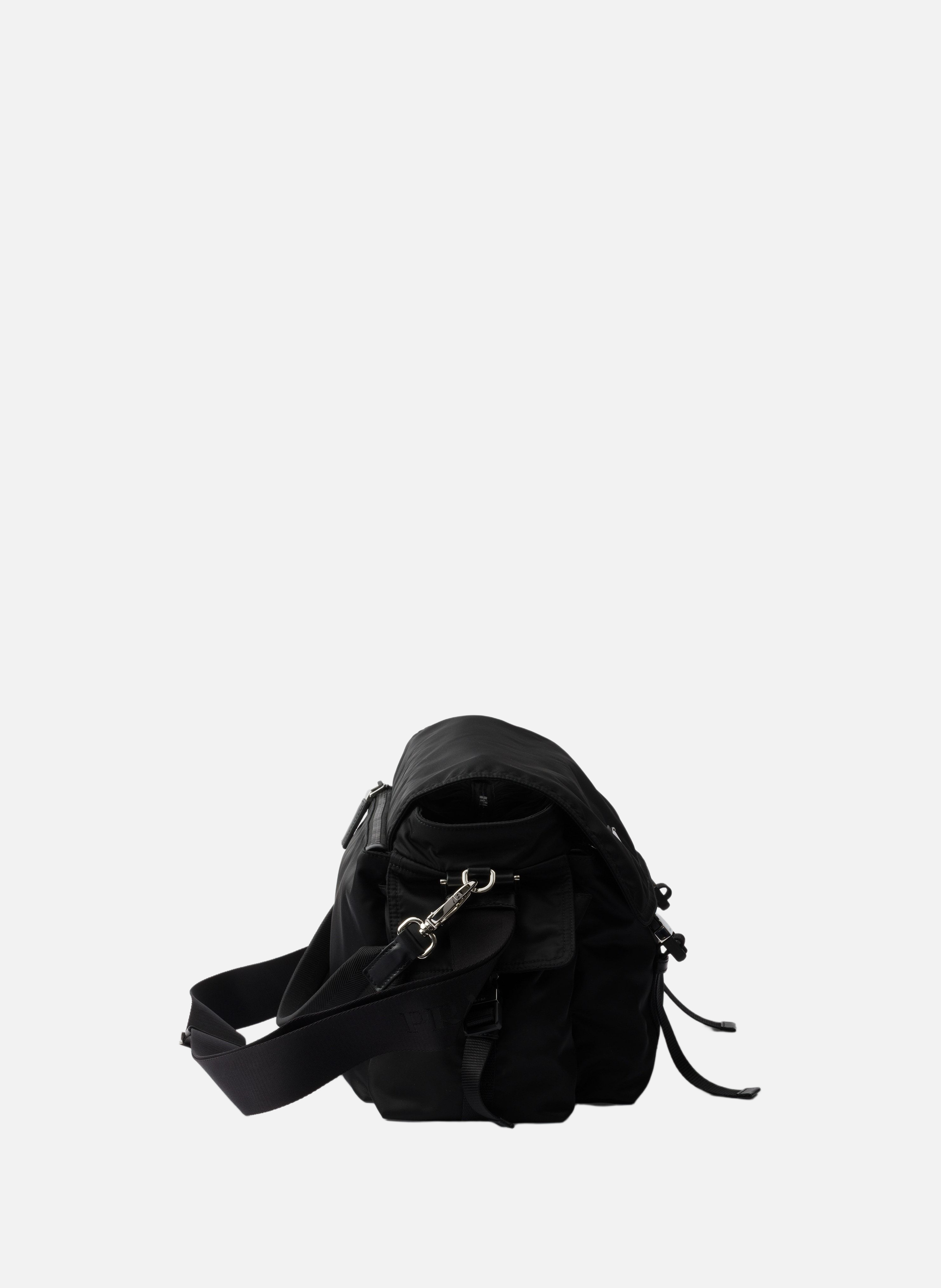 Sac prada explore en re-nylon et cuir PRADA Noir