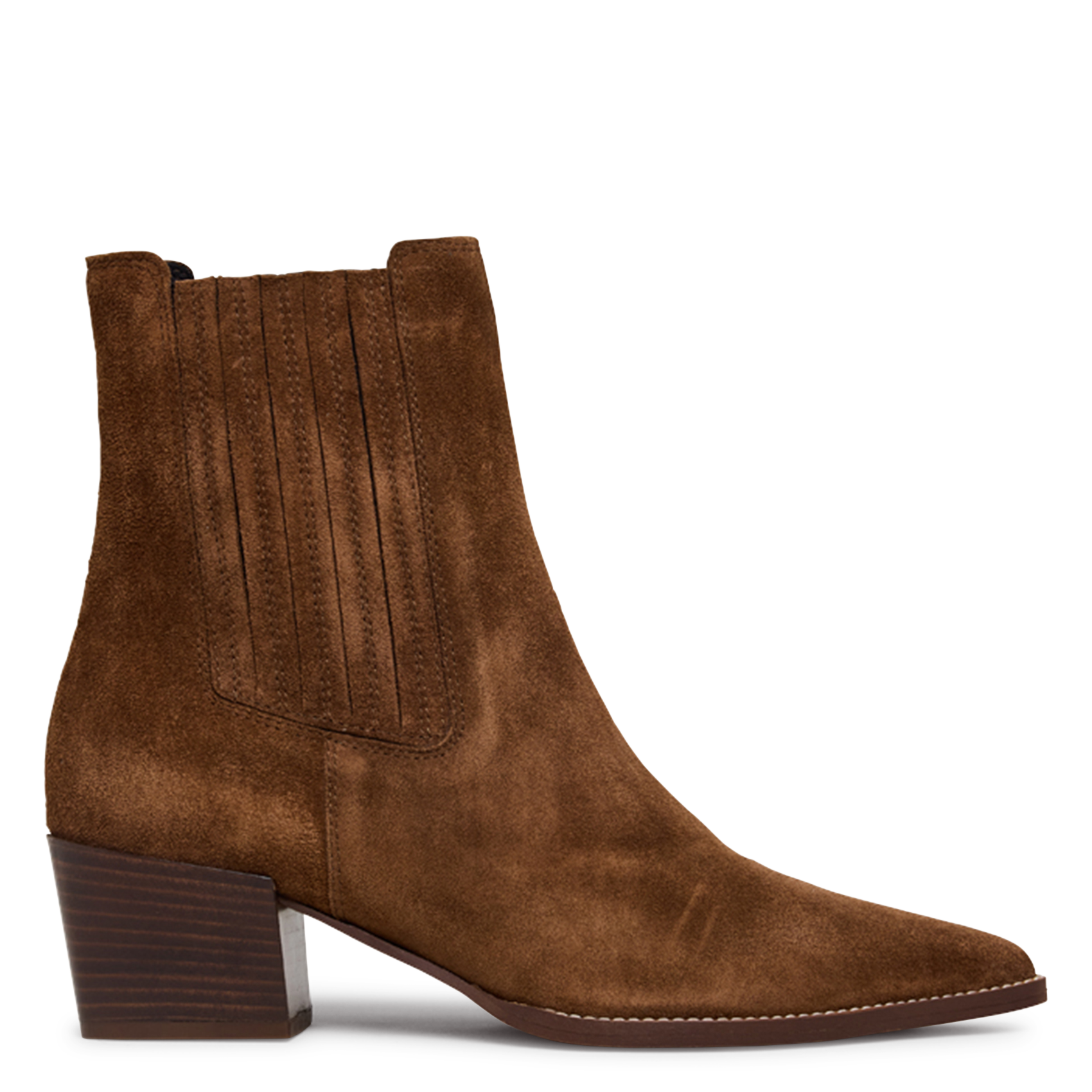 Bottines en cuir velours prado JONAK Marron