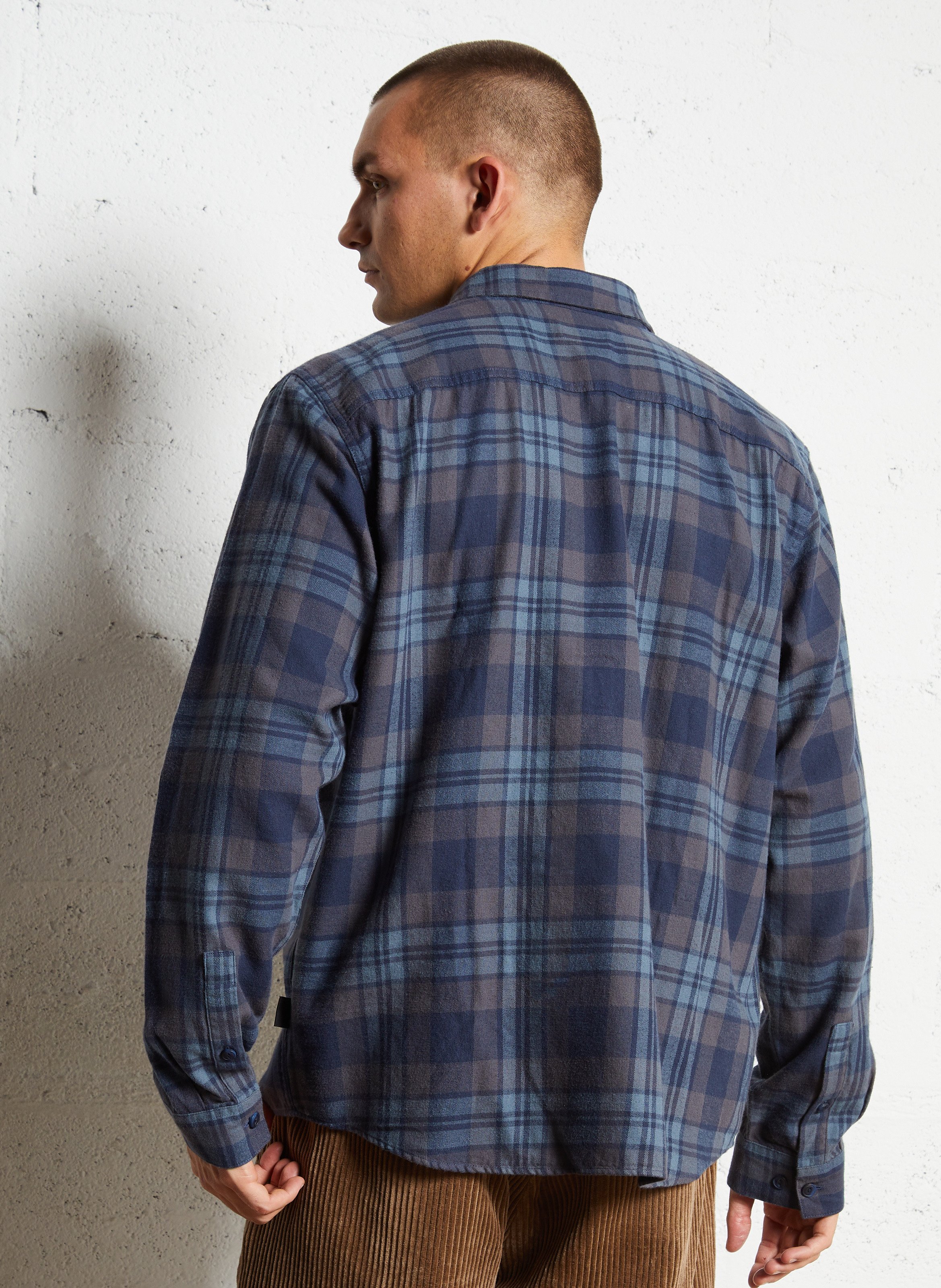 Chemise droite col classique en coton PATAGONIA Bleu