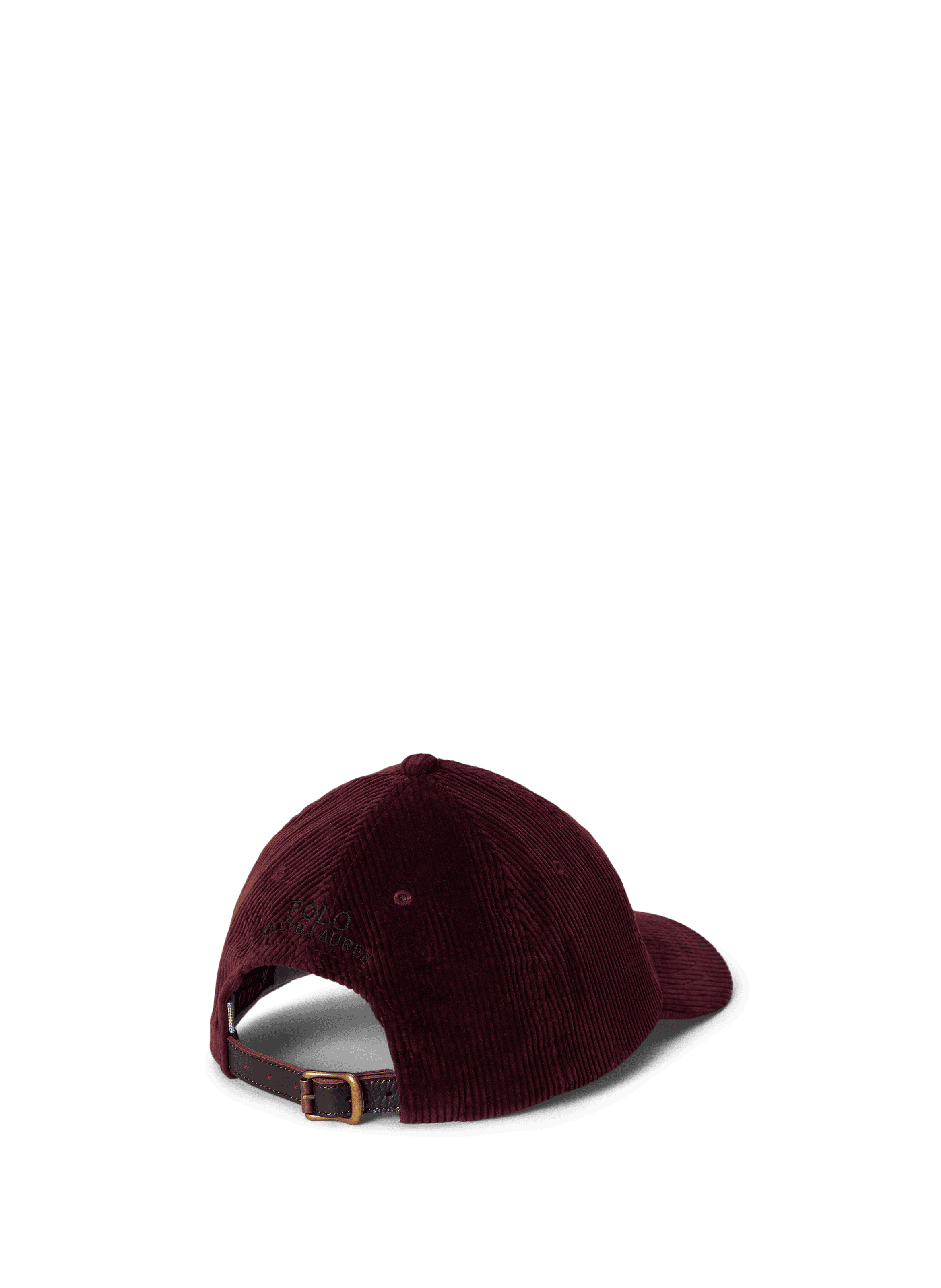 Casquette en velours côtelé POLO RALPH LAUREN Rouge