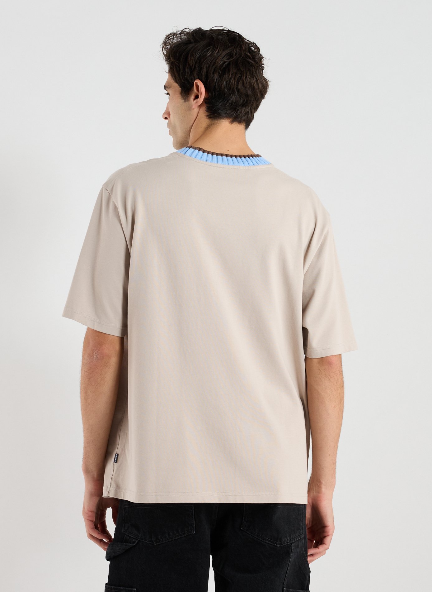Classic Cotton T-Shirt CALEB Beige