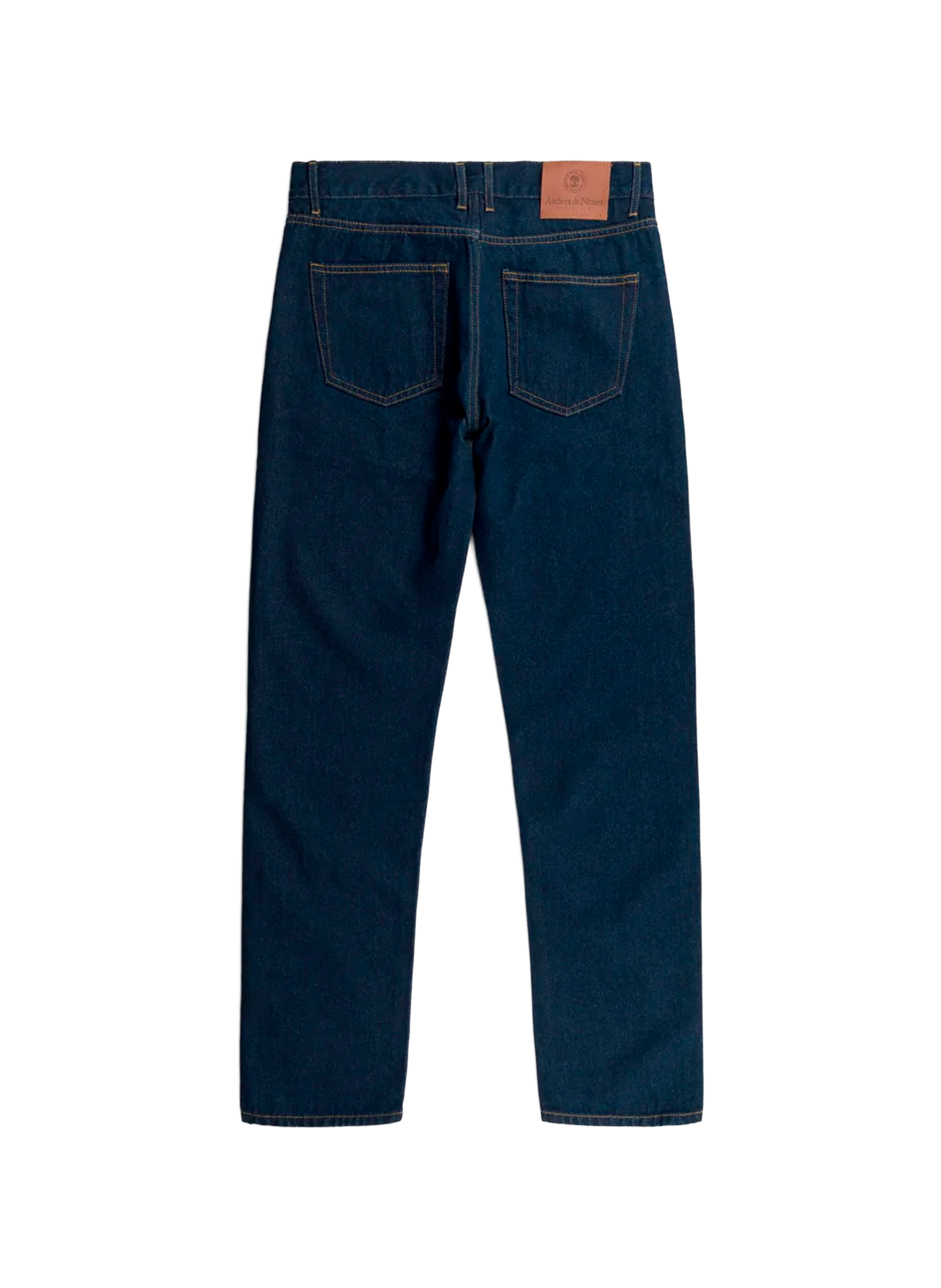 Jean droit en coton ATELIERS DE NIMES Bleu