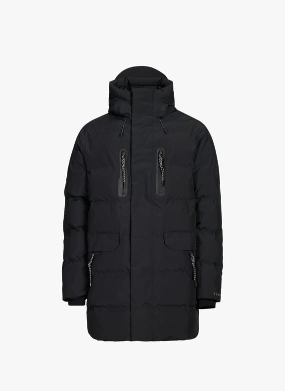 Doudoune longue Everest à capuche matelassée | Noir by SAVE THE DUCK Doudoune longue Everest à capuche matelassée Noir