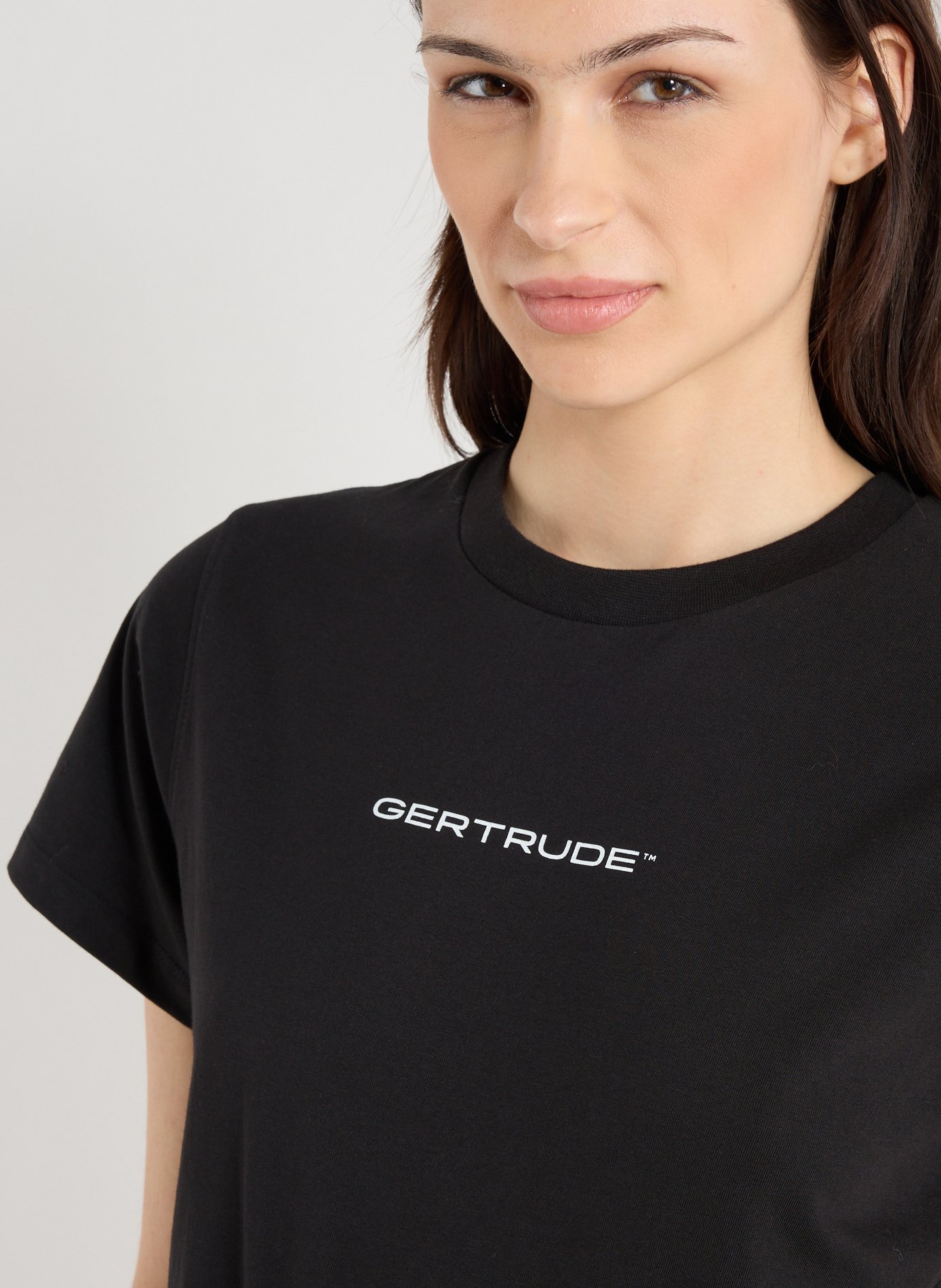 Cotton round-neck T-shirt GERTRUDE ET GASTON Black