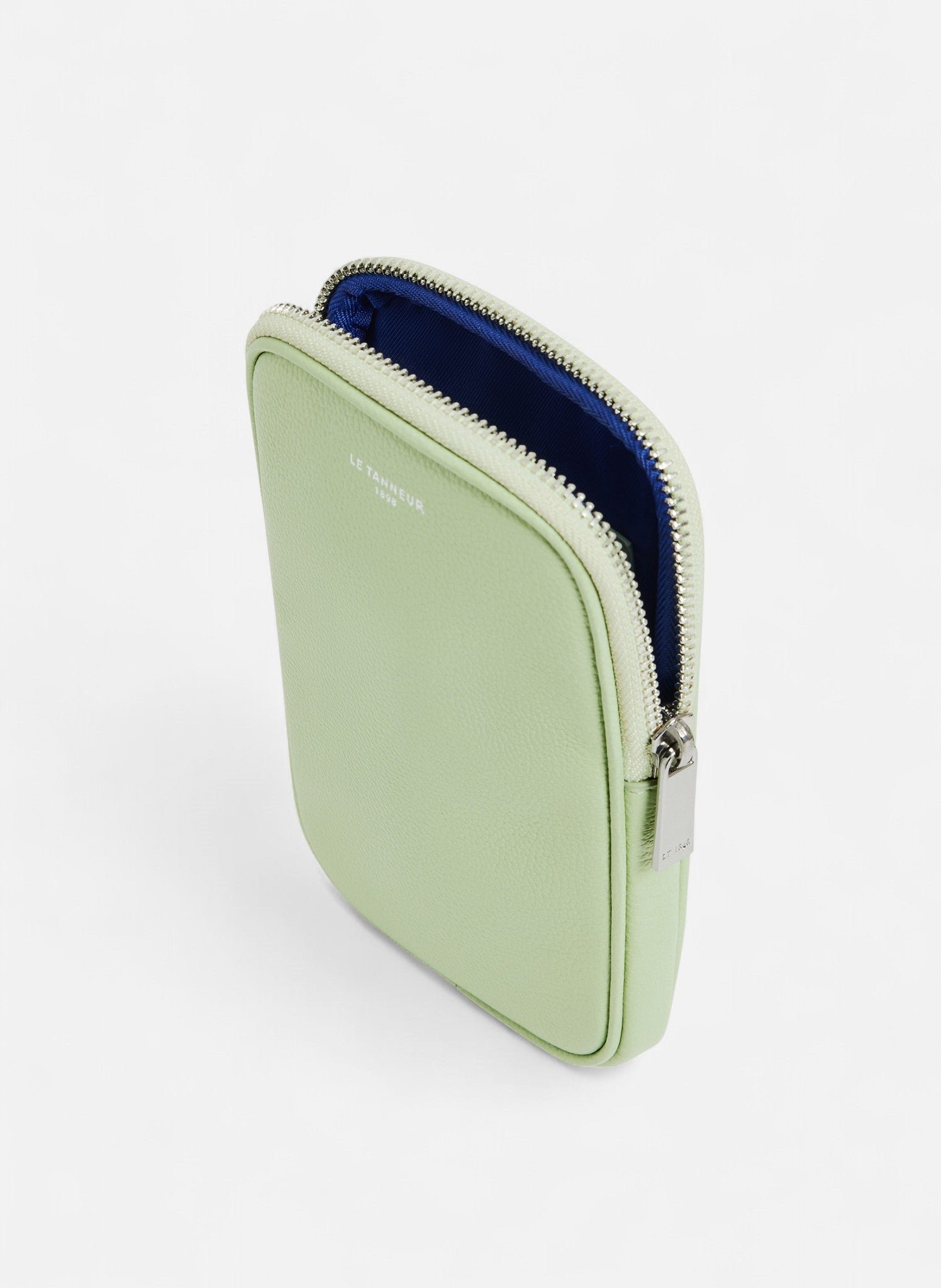 Etui téléphone en cuir grainé LE TANNEUR Vert