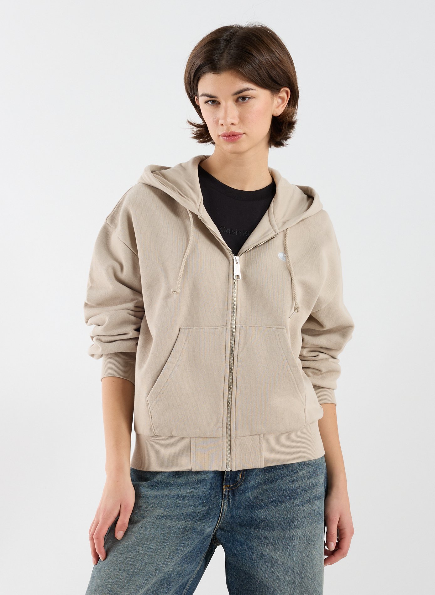 CARHARTT WIP Gilet à capuche en coton Beige