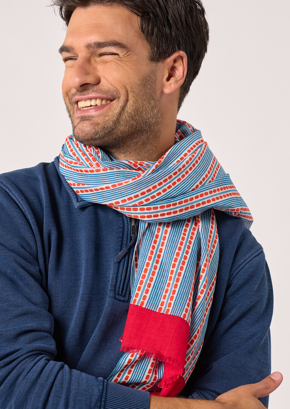 Foulard en coton biologique BILLYBELT Bleu