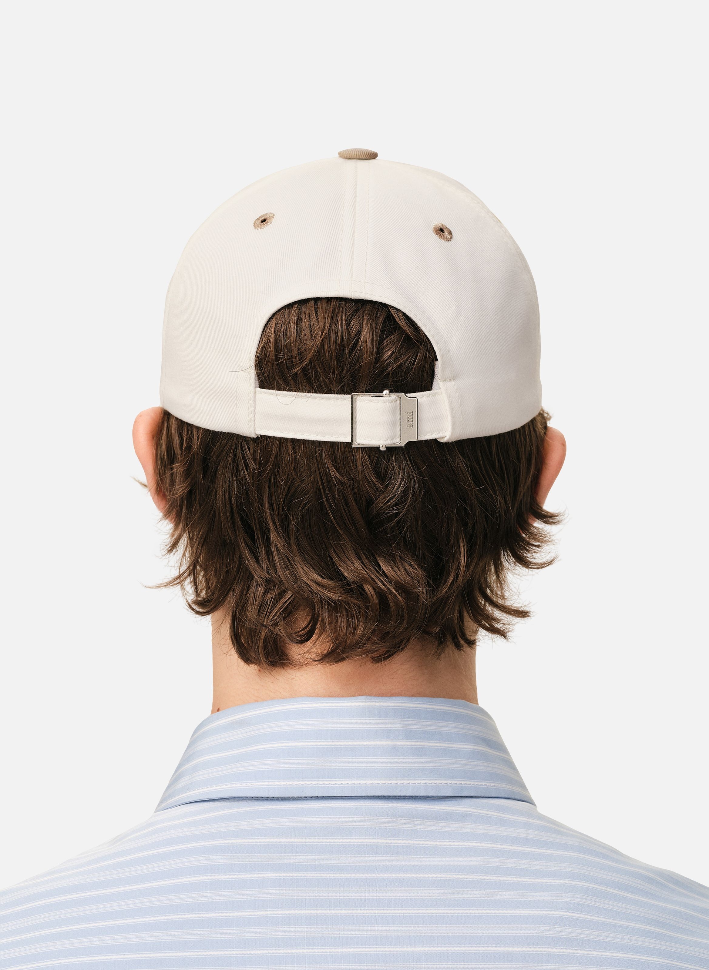 Casquette ami paris bicolore unisexe en coton AMI PARIS Beige