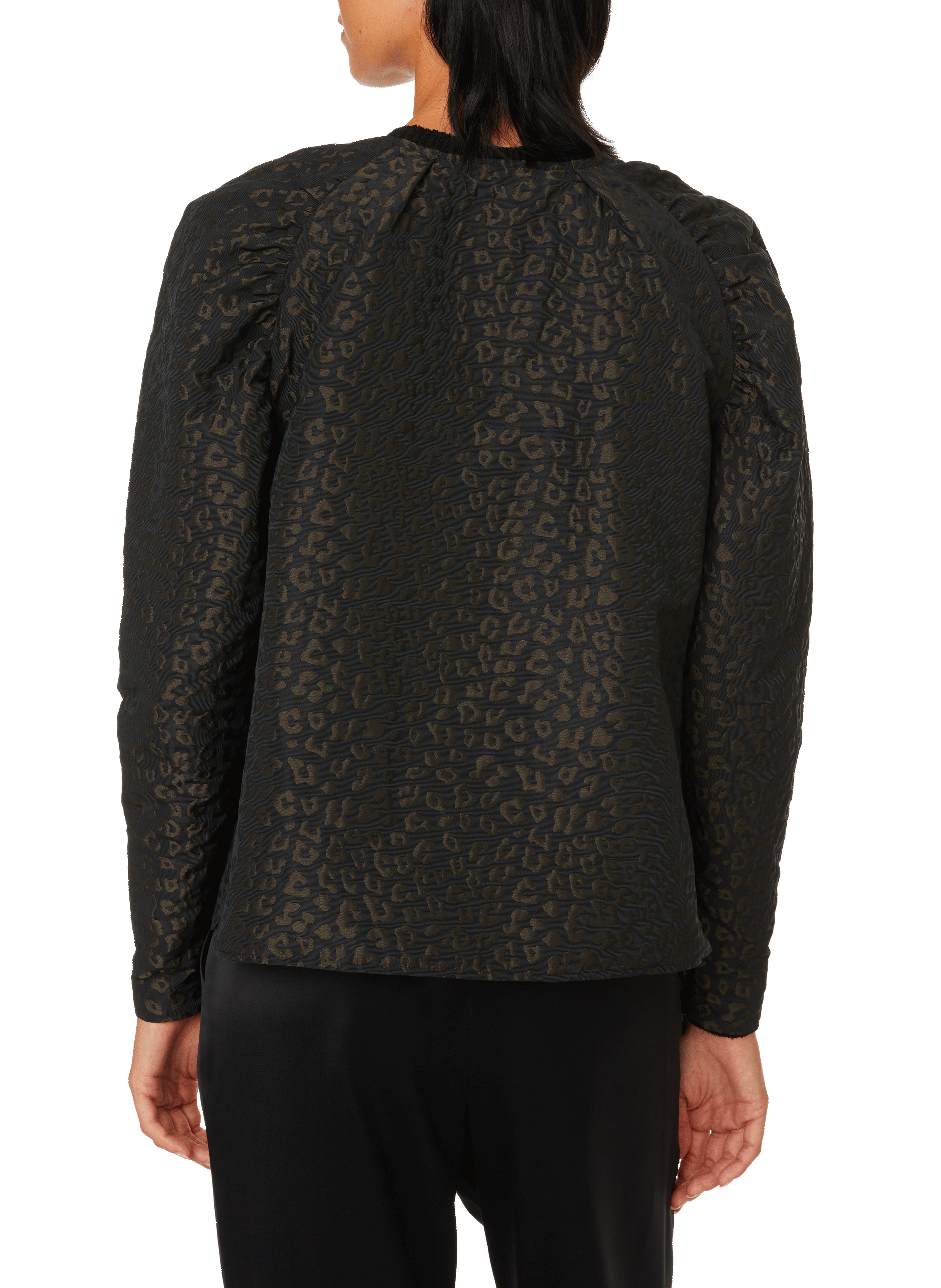 Veste imprimé léopard SAISON 1865 Vert