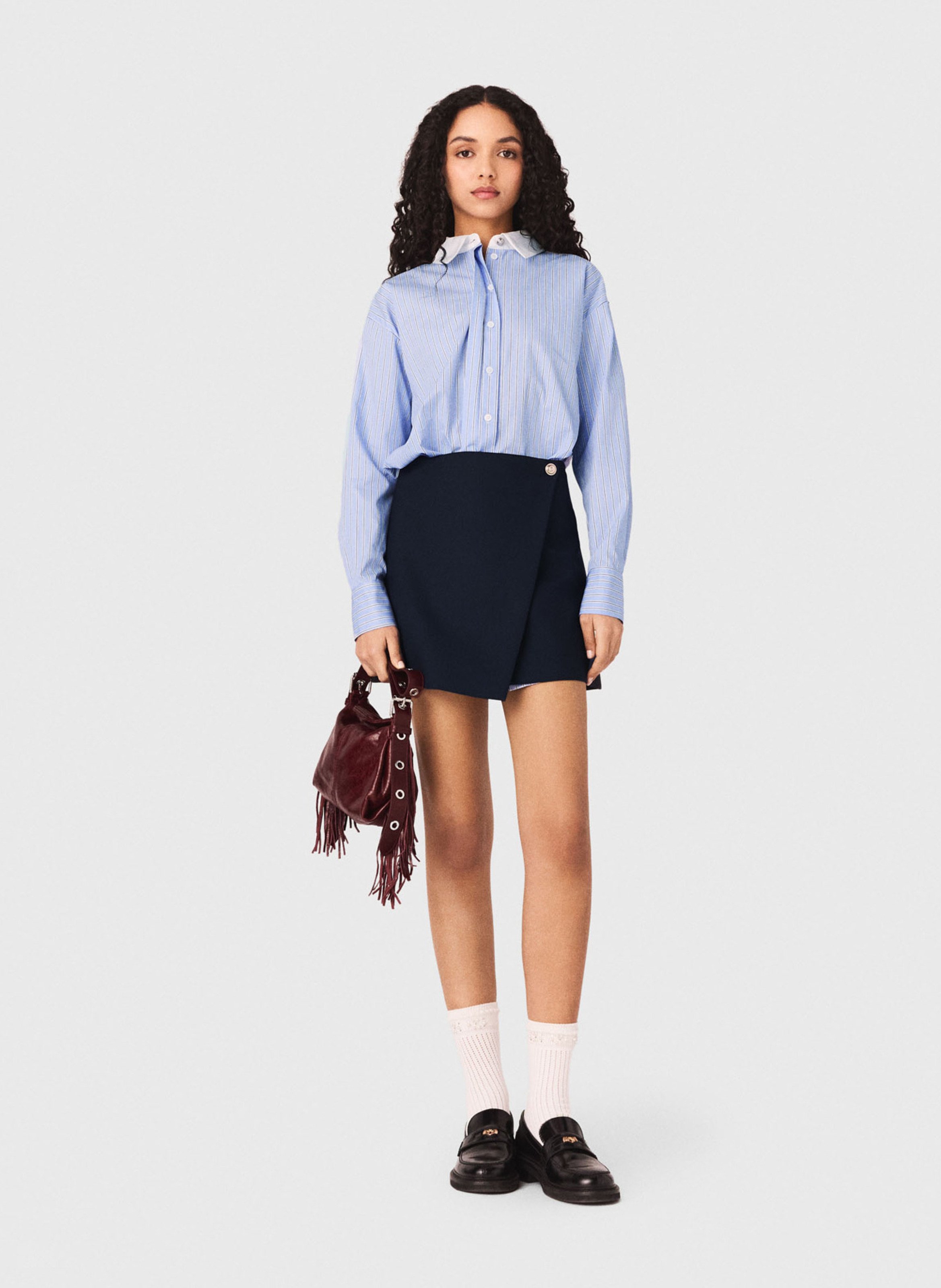 Robe courte 2 en 1 MAJE Bleu