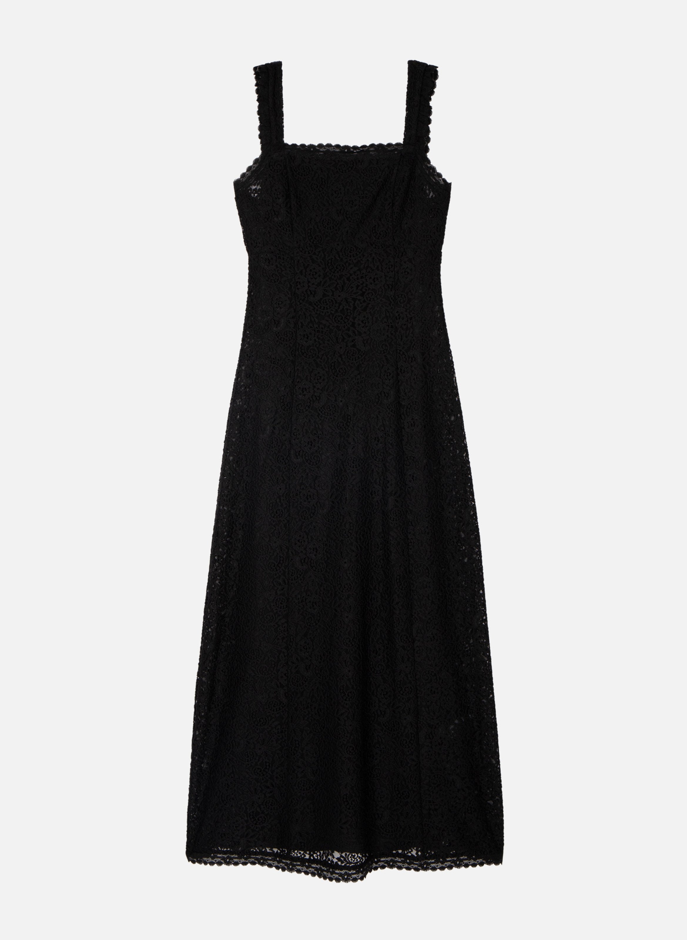 Robe longue en dentelle THE KOOPLES Noir