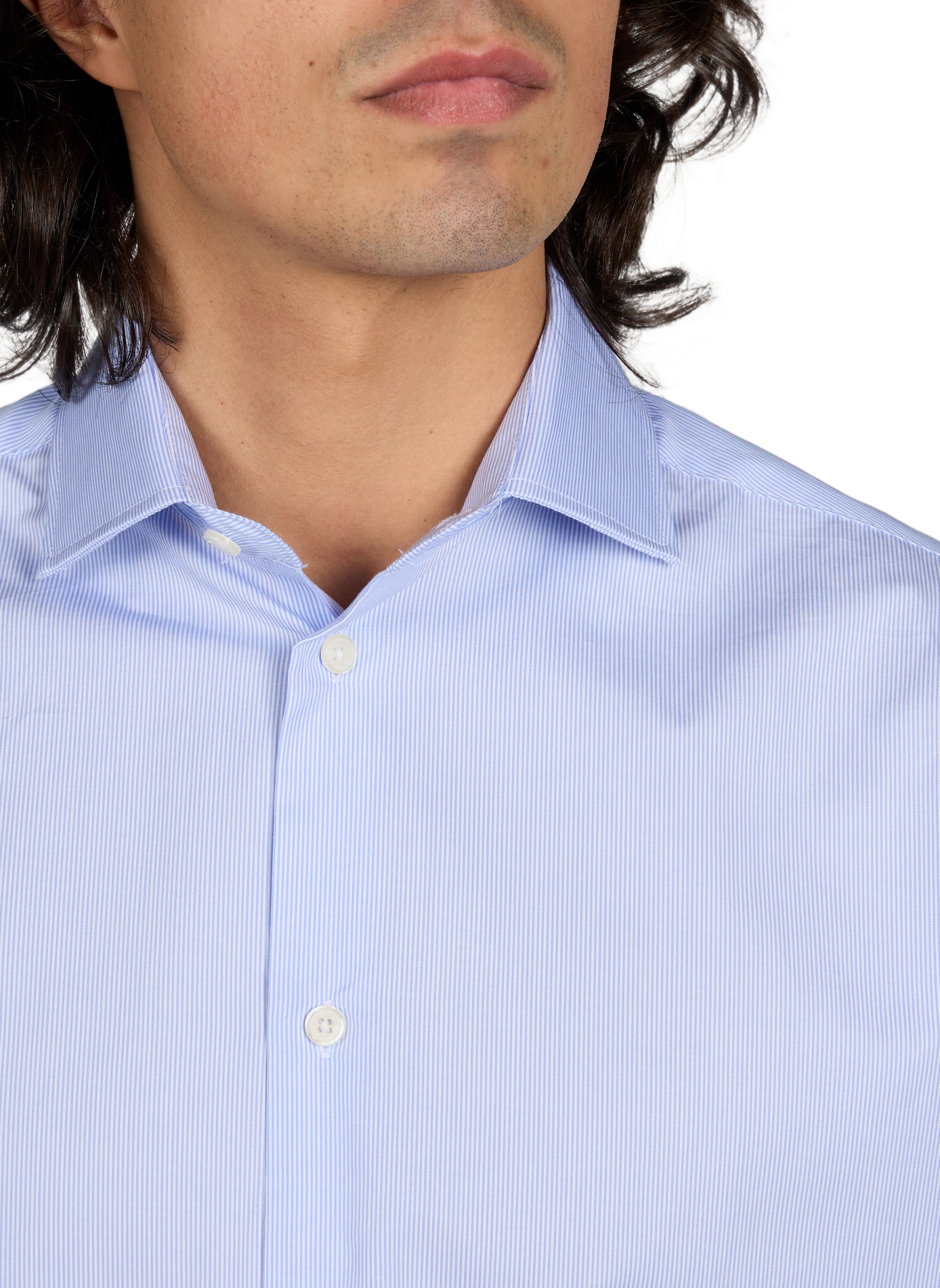 Straight Hay-D cotton shirt AU PRINTEMPS PARIS Blue