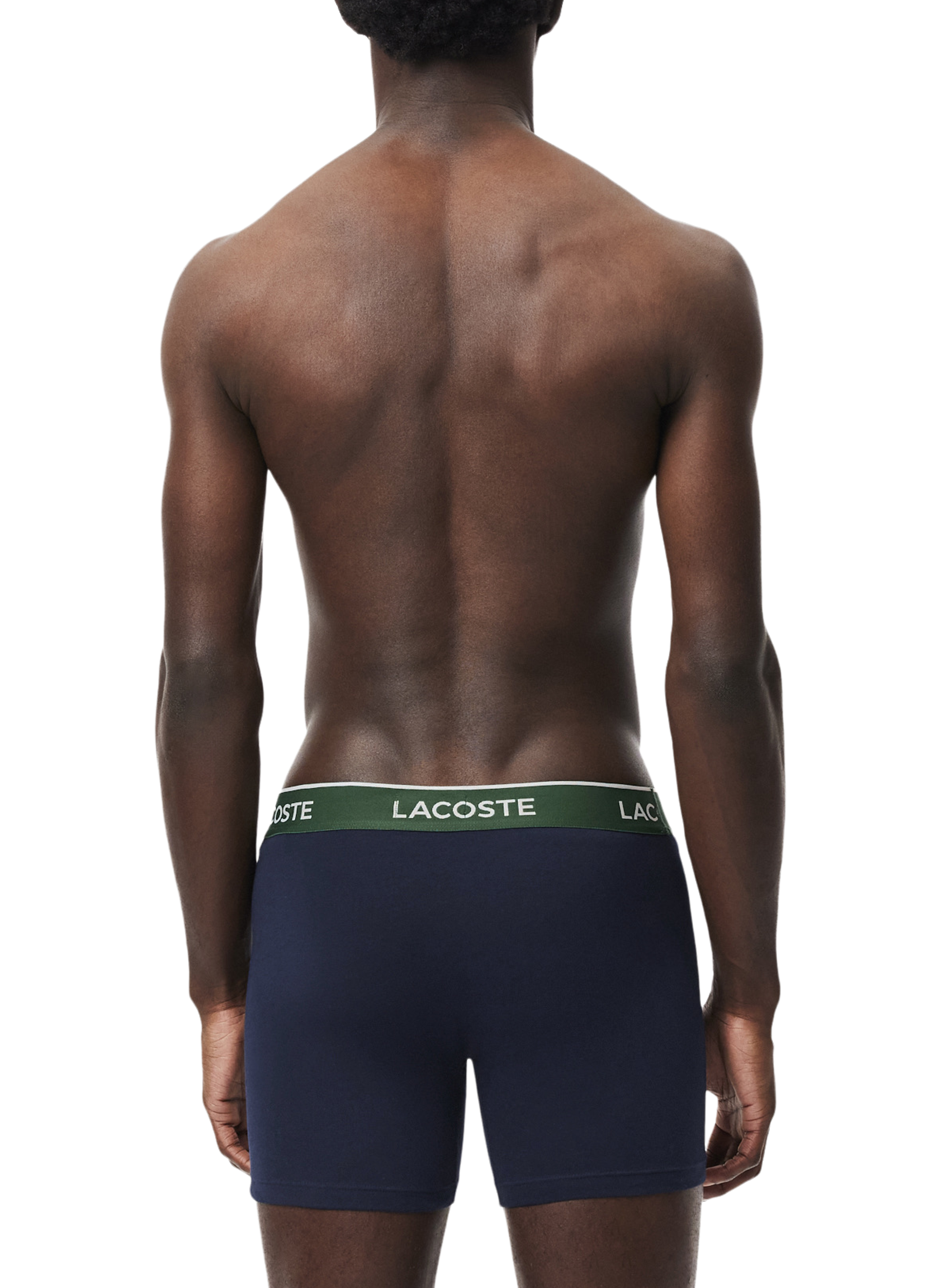 Set of three cotton-blend boxers LACOSTE Blue