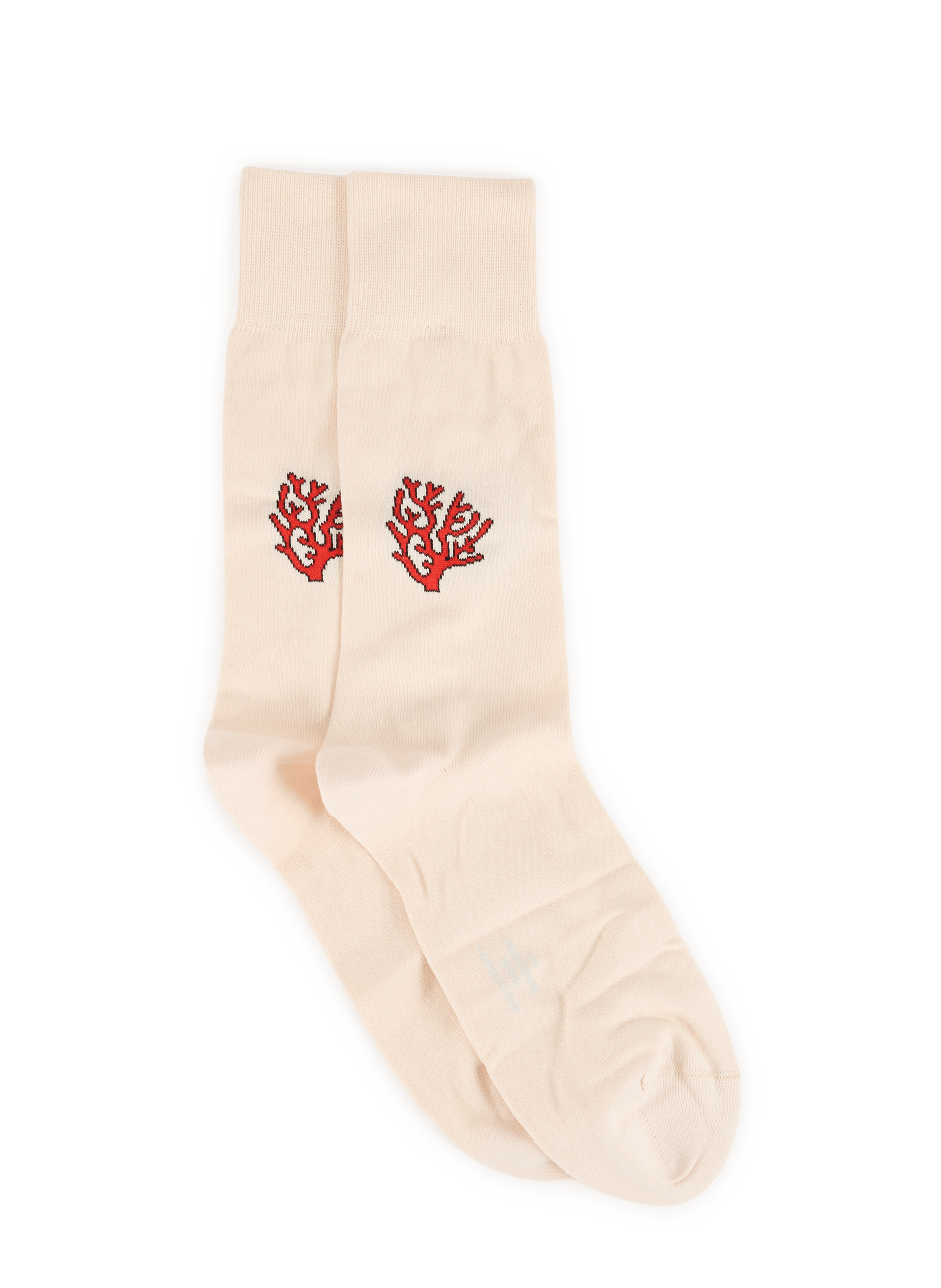High coral print socks in blended cotton AU PRINTEMPS PARIS Beige