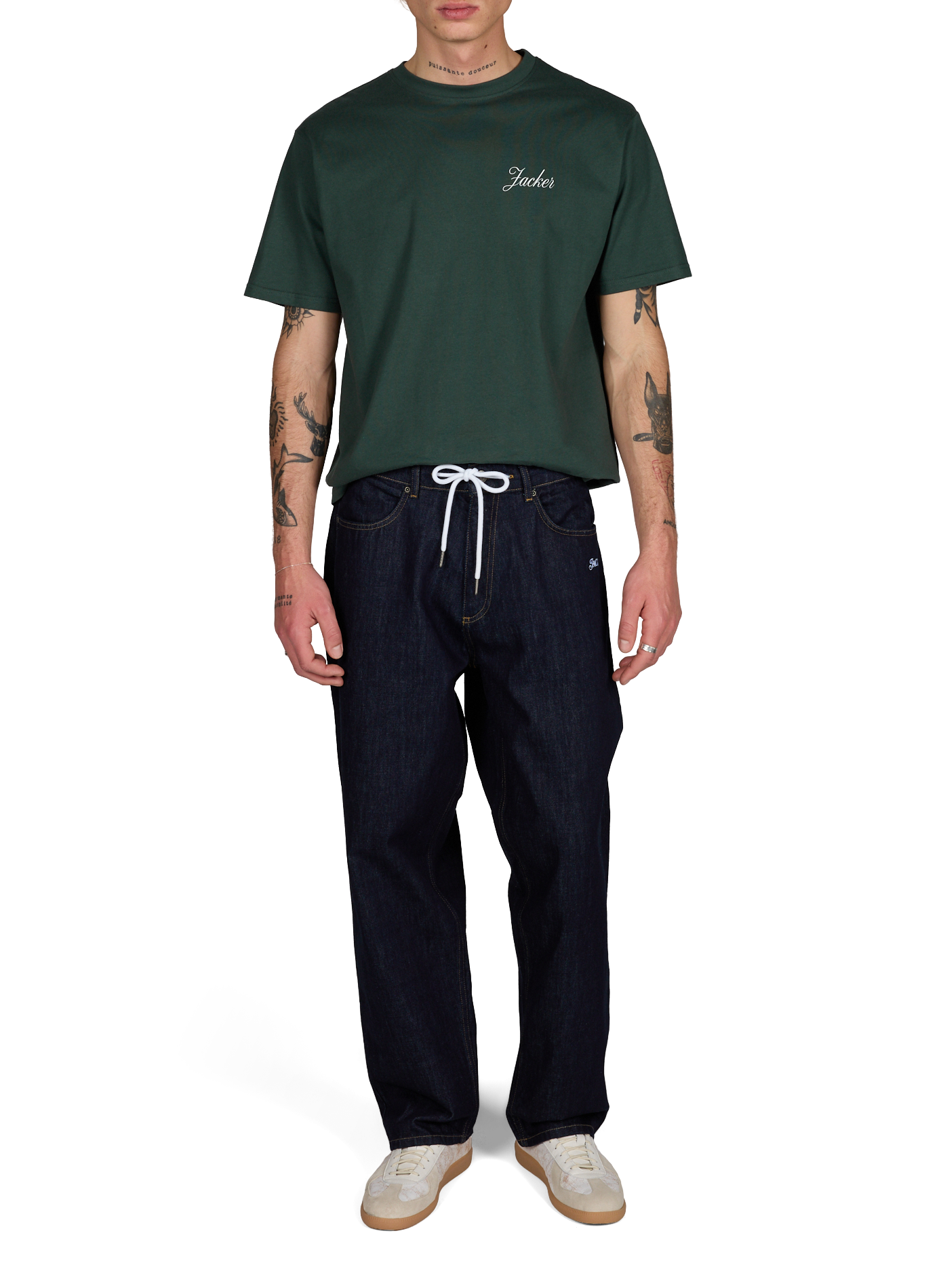 Jean baggy Raw JACKER. Bleu