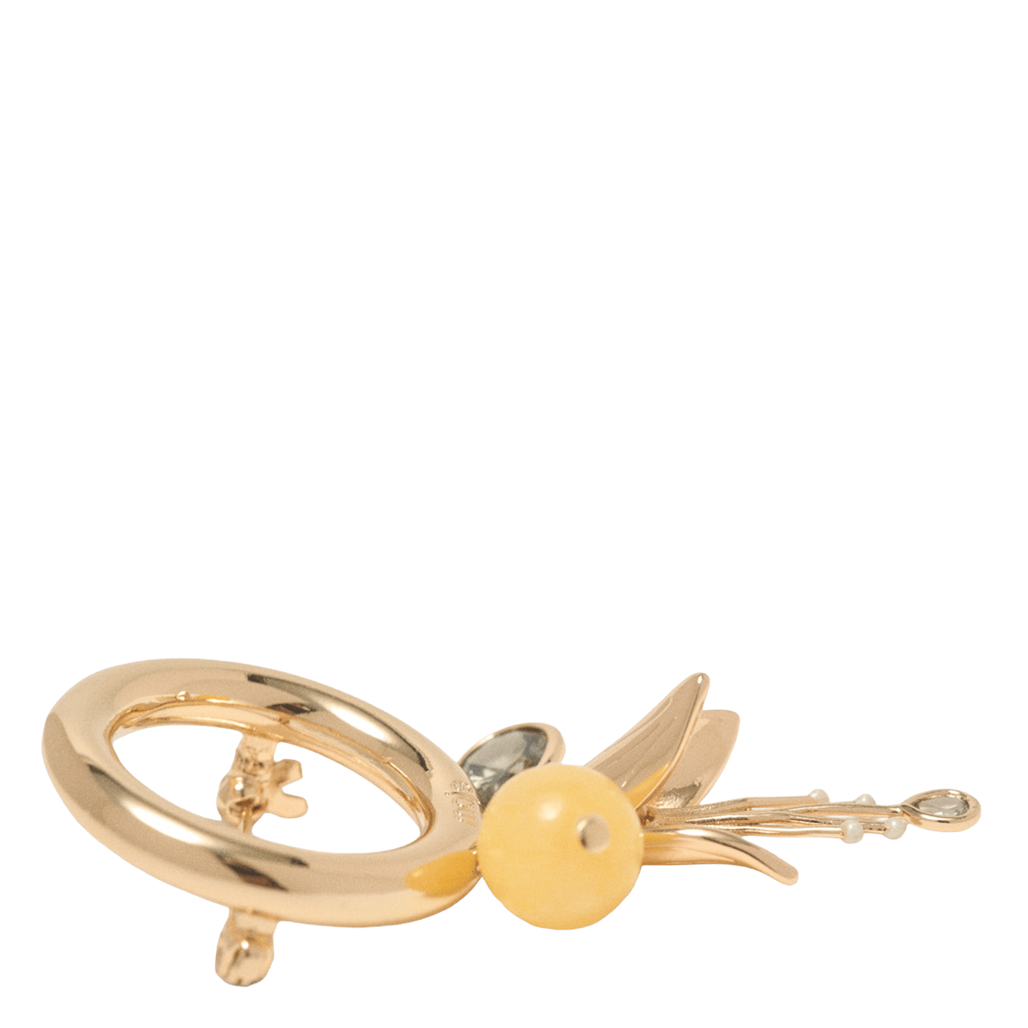 Broche en laiton MAJE Doré