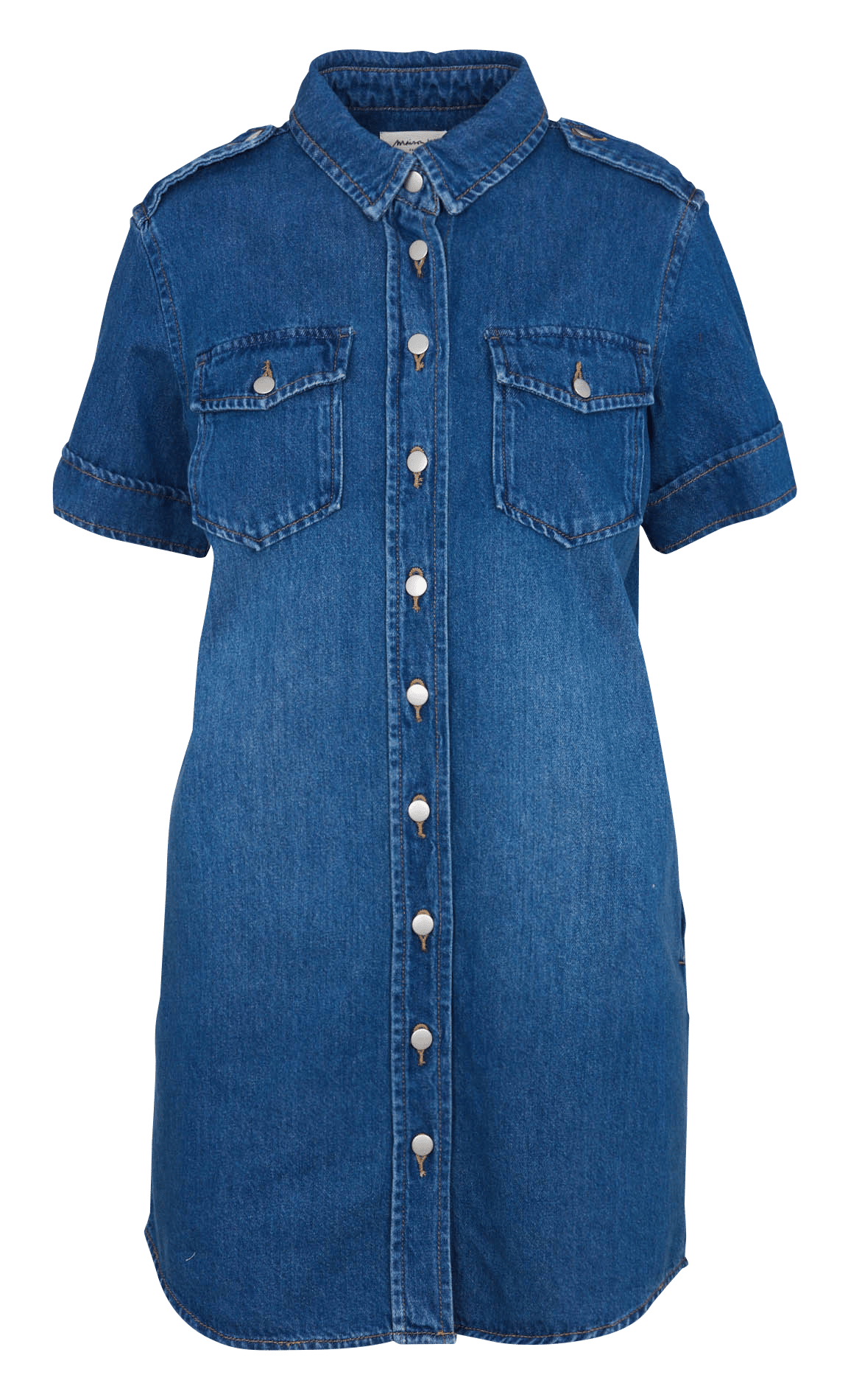 Robe courte boutonnée en jean betsy MAISON 123 Bleu