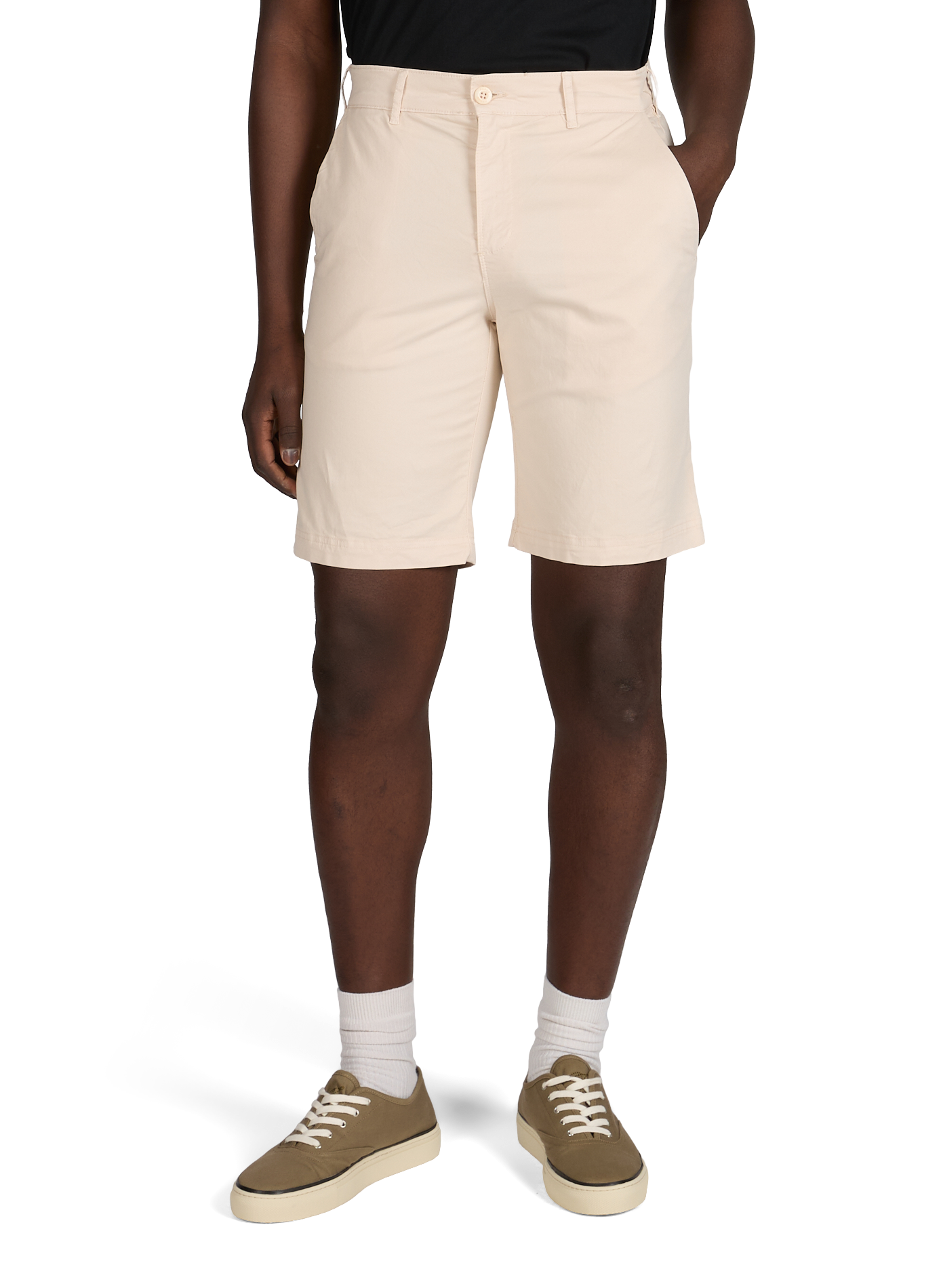 Gonna dritta in misto cotone di Saulien FAGUO Beige