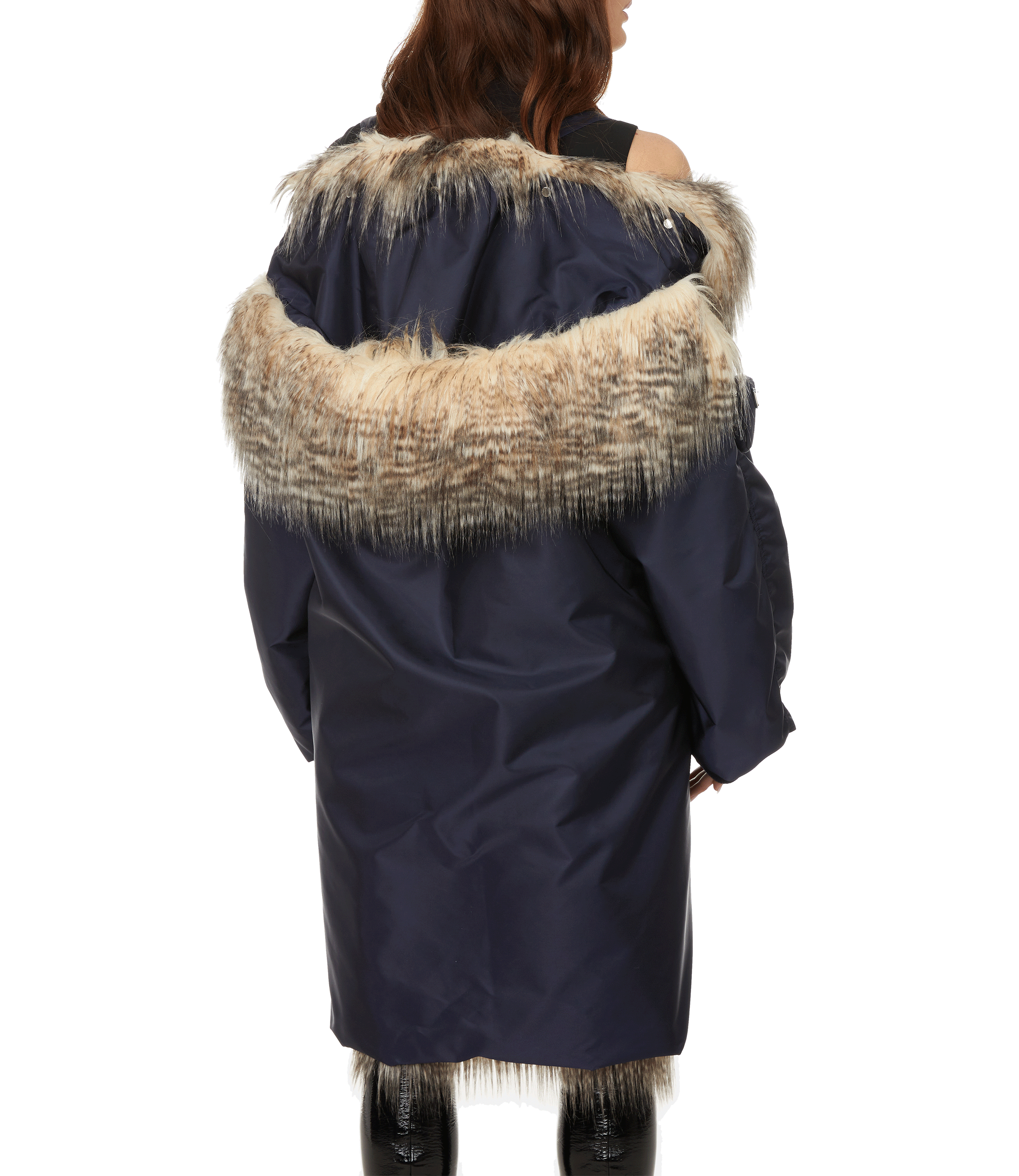 Parka aus Re-Nylon PRADA Blau