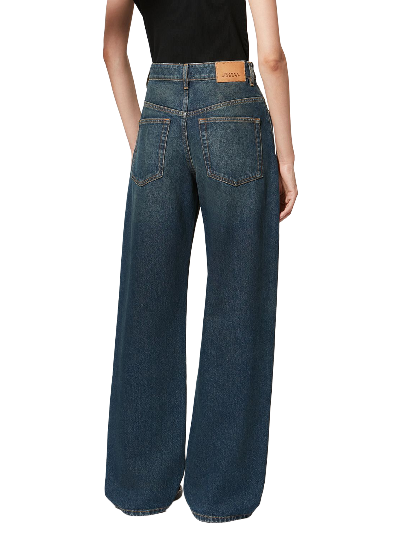 Straight leg Dromie jeans in cotton denim Blue