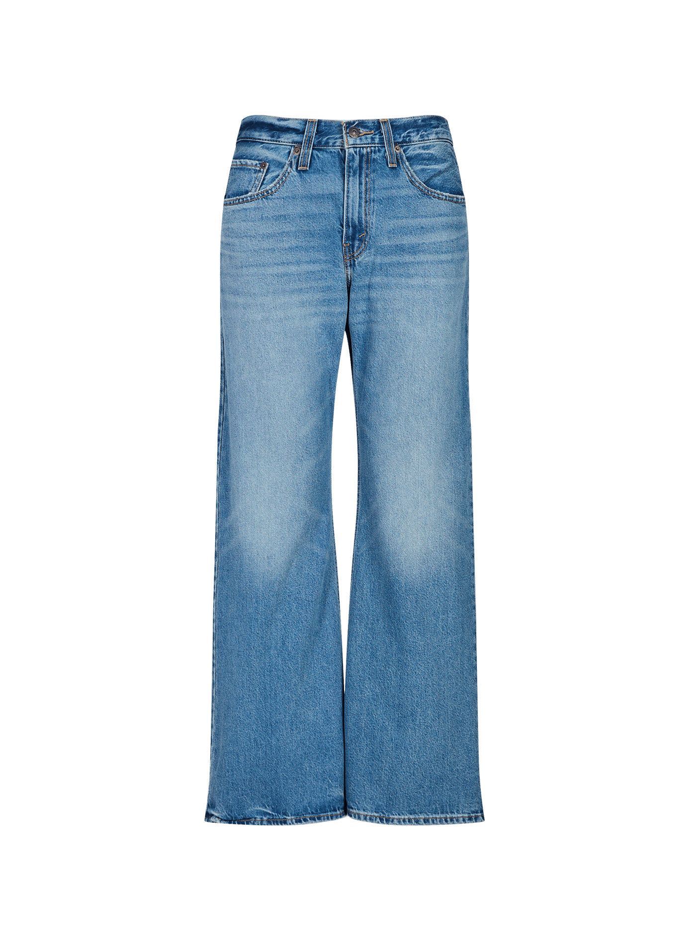 Jean large en coton LEVI'S Bleu