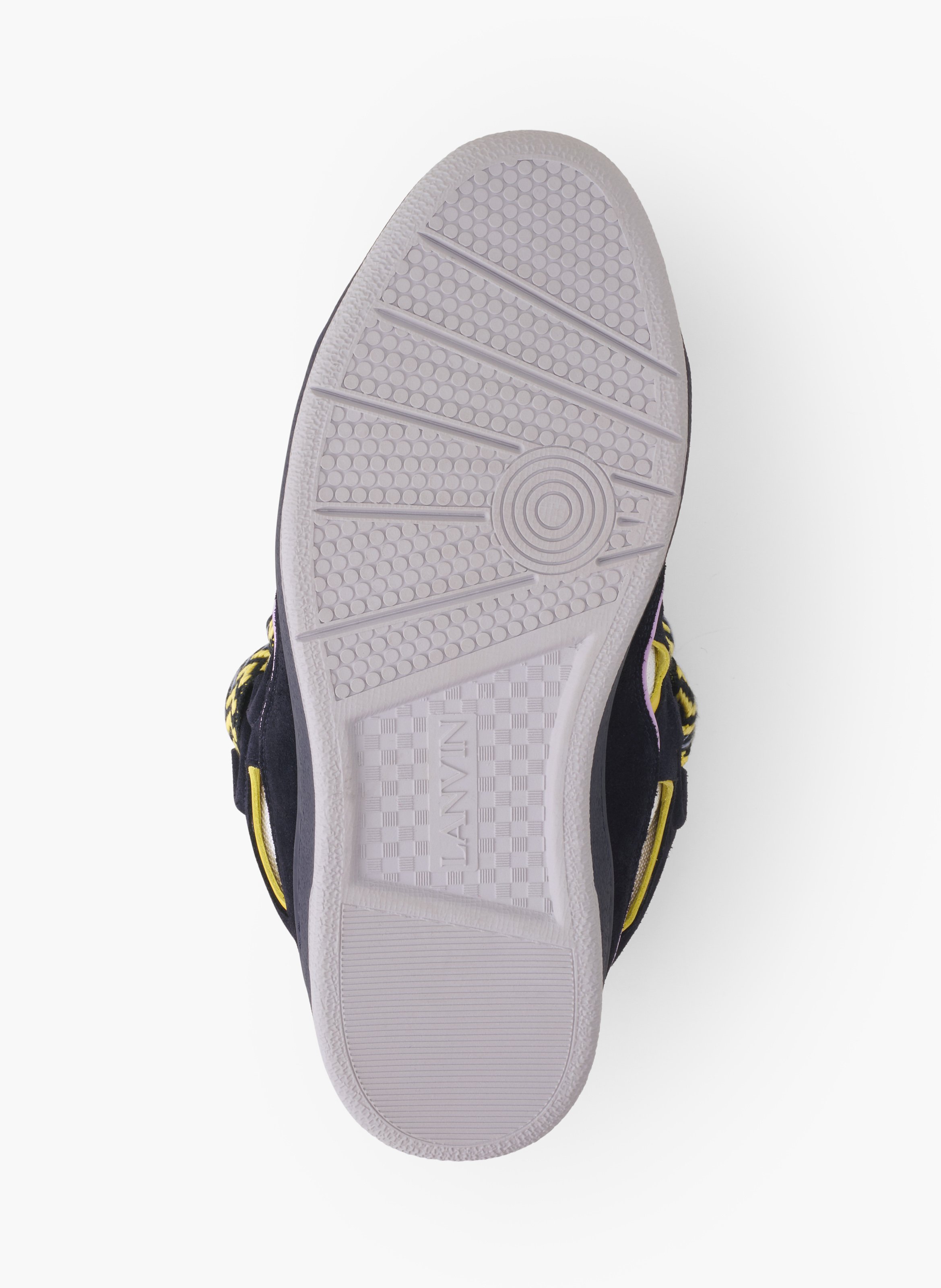 Sneakers curb en cuir LANVIN Bleu