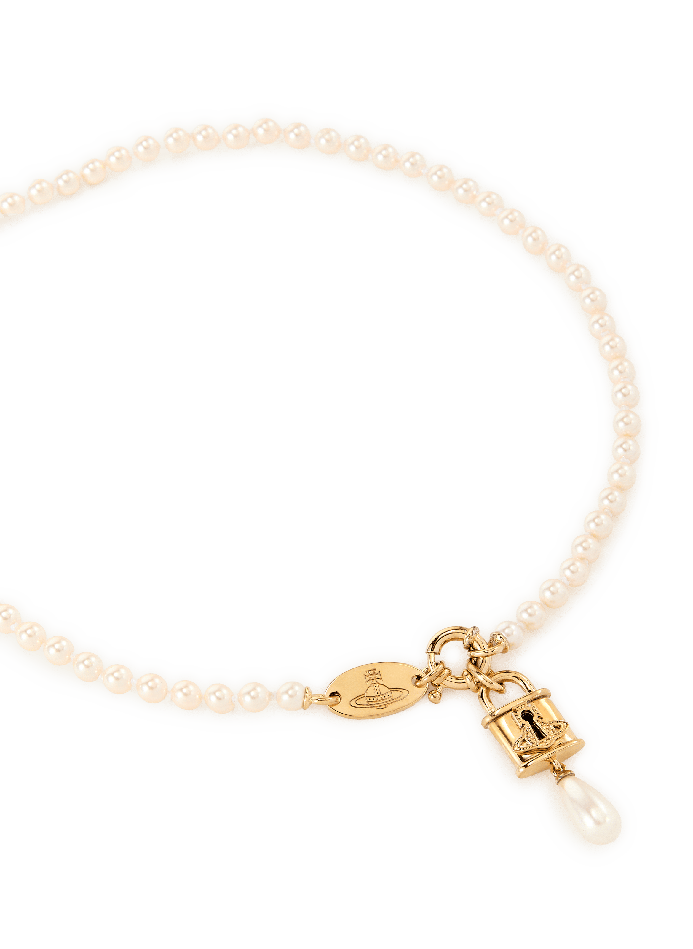 Collier pendentif Celestia en laiton VIVIENNE WESTWOOD Doré
