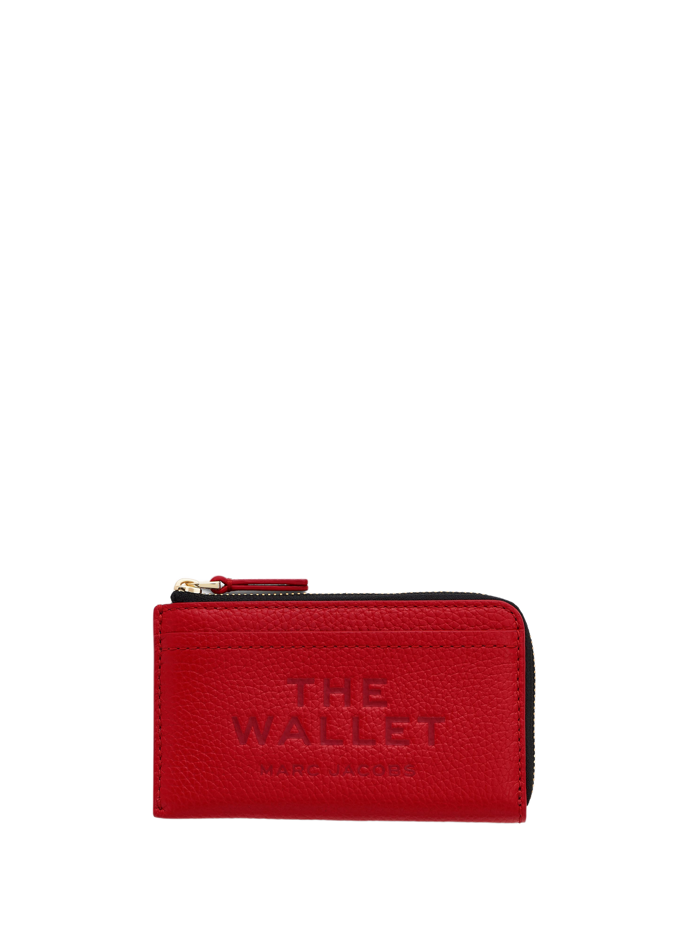 Porte-monnaie The Leather Top Zip MARC JACOBS Rouge