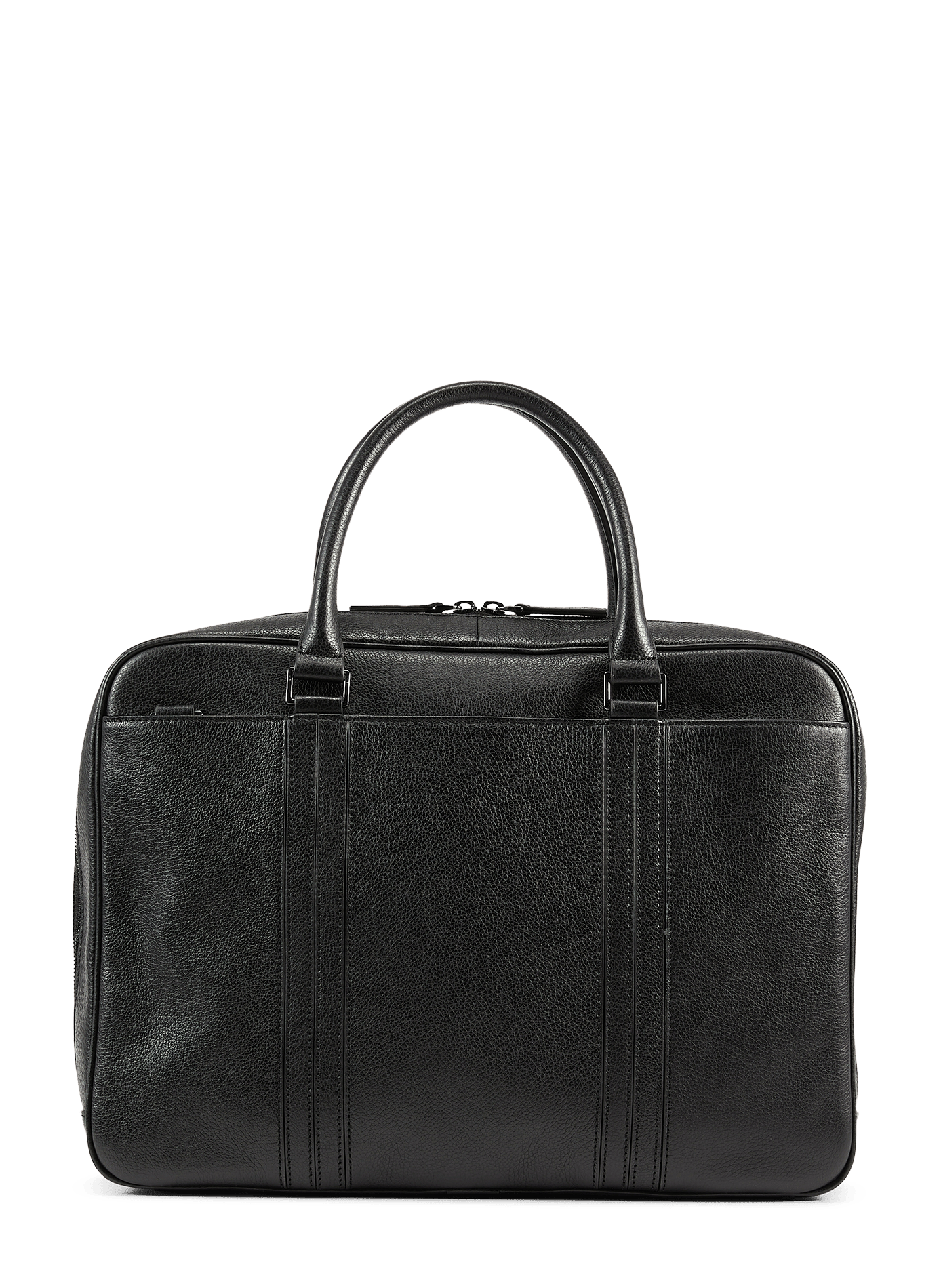 Document holder with removable grained leather shoulder strap SAISON 1865 Black