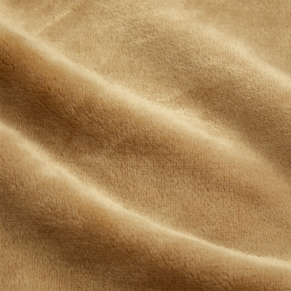 Plaid en polaire, castor DESFORGES Marron