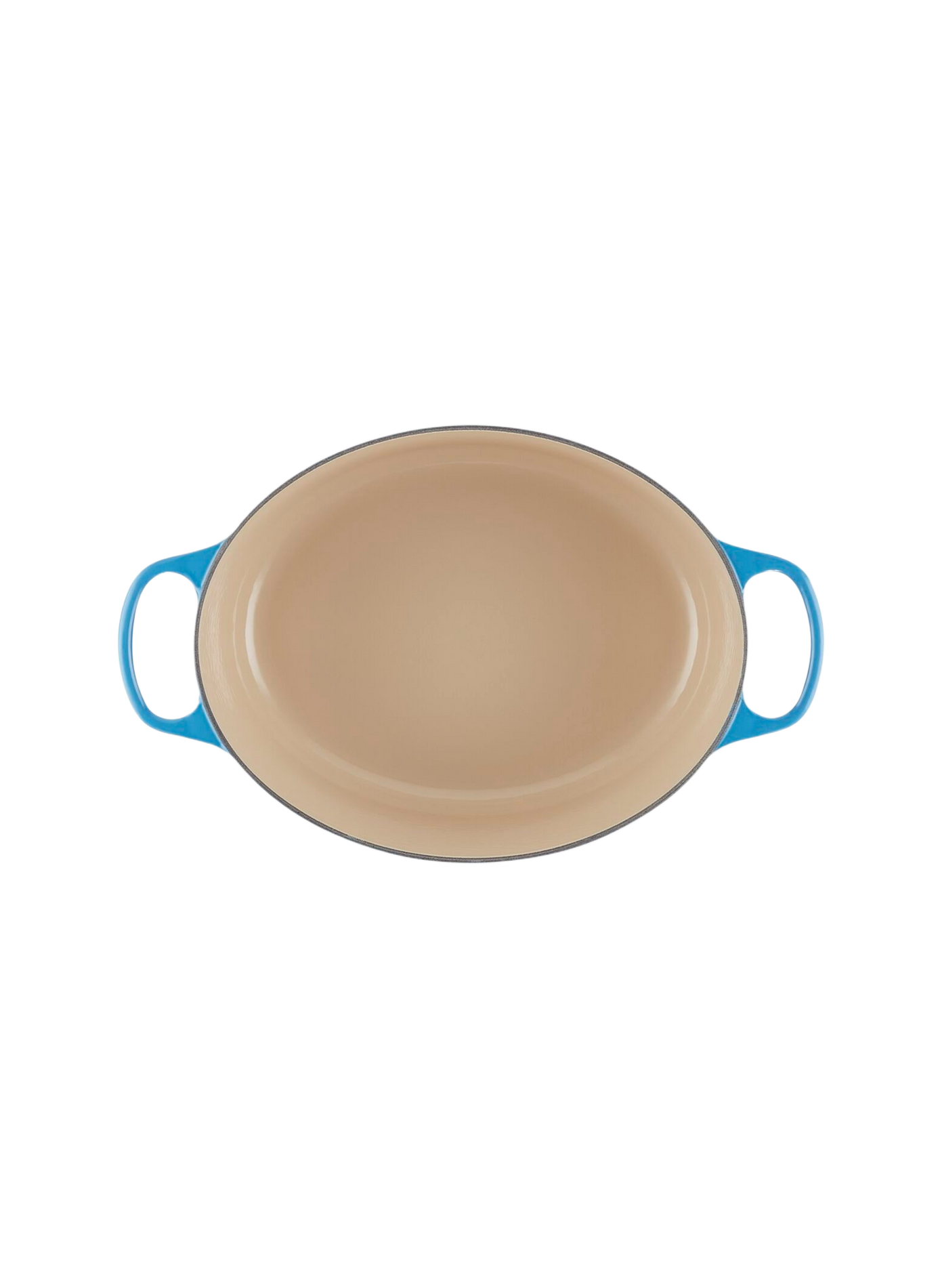Ovale gusseiserner Schmortopf mit Emaillebeschichtung LE CREUSET Blau