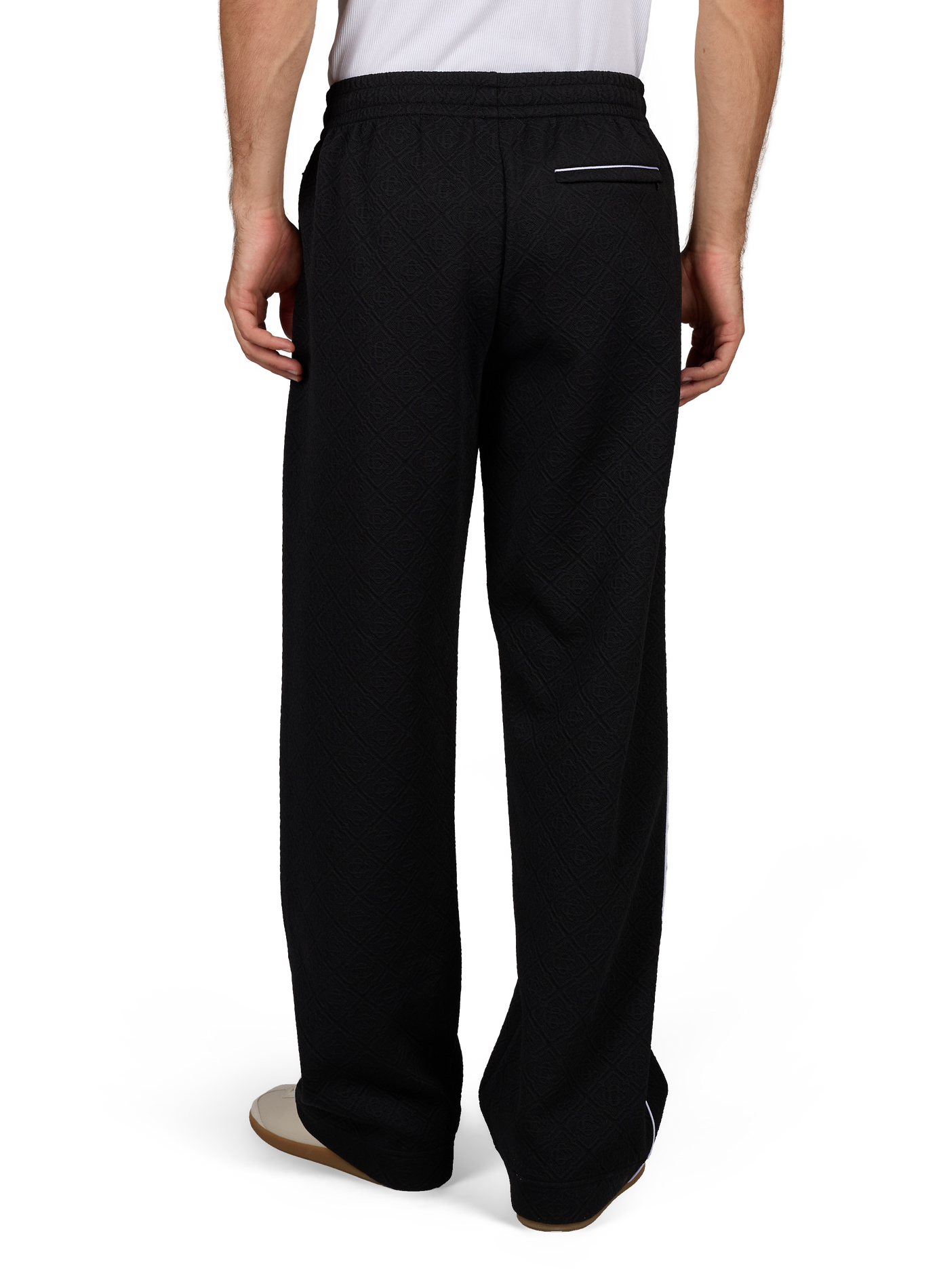 Logo-print cotton blend pants CASABLANCA PARIS Black